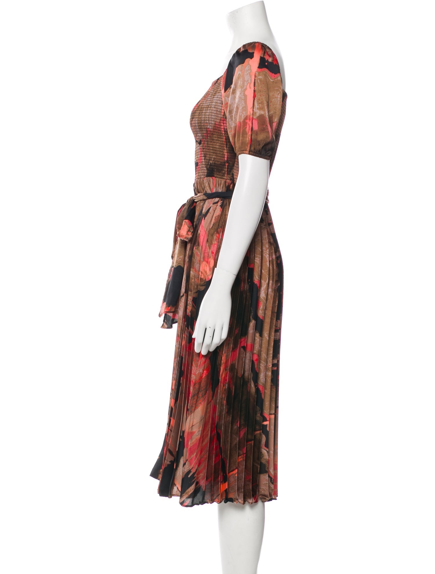 Donna Karan Printed Midi Length Dress