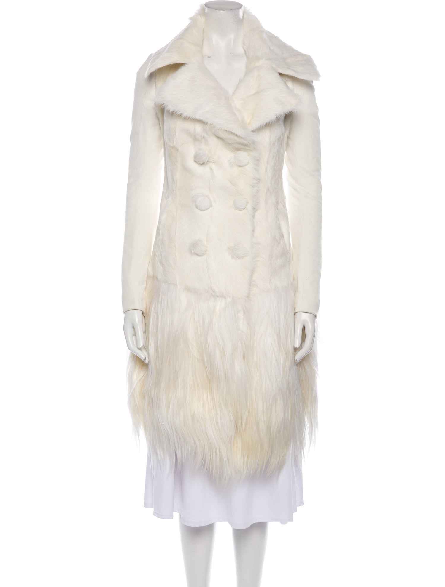 Donna Karan 2014 Goat Fur Fur Coat