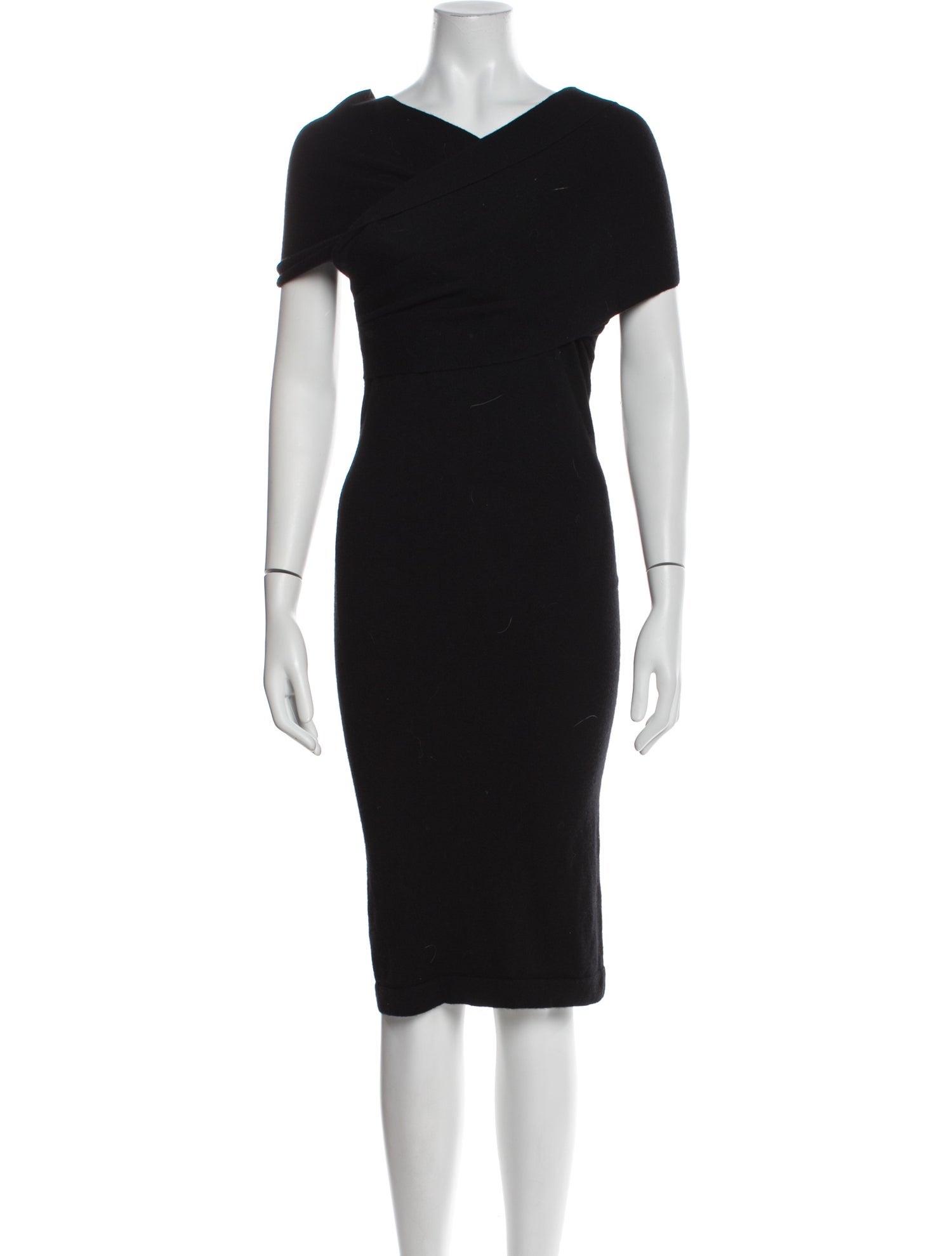 Donna Karan Wool Knee-Length Dress