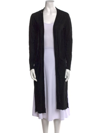 Donna Karan Linen Open Front Sweater