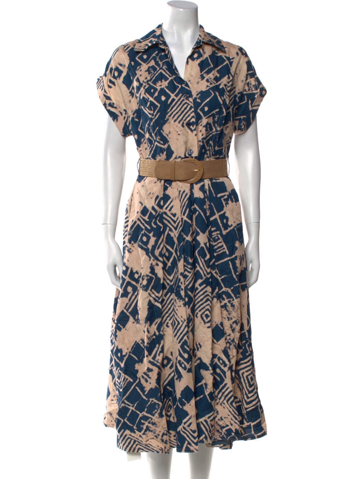 Donna Karan Printed Long Dress