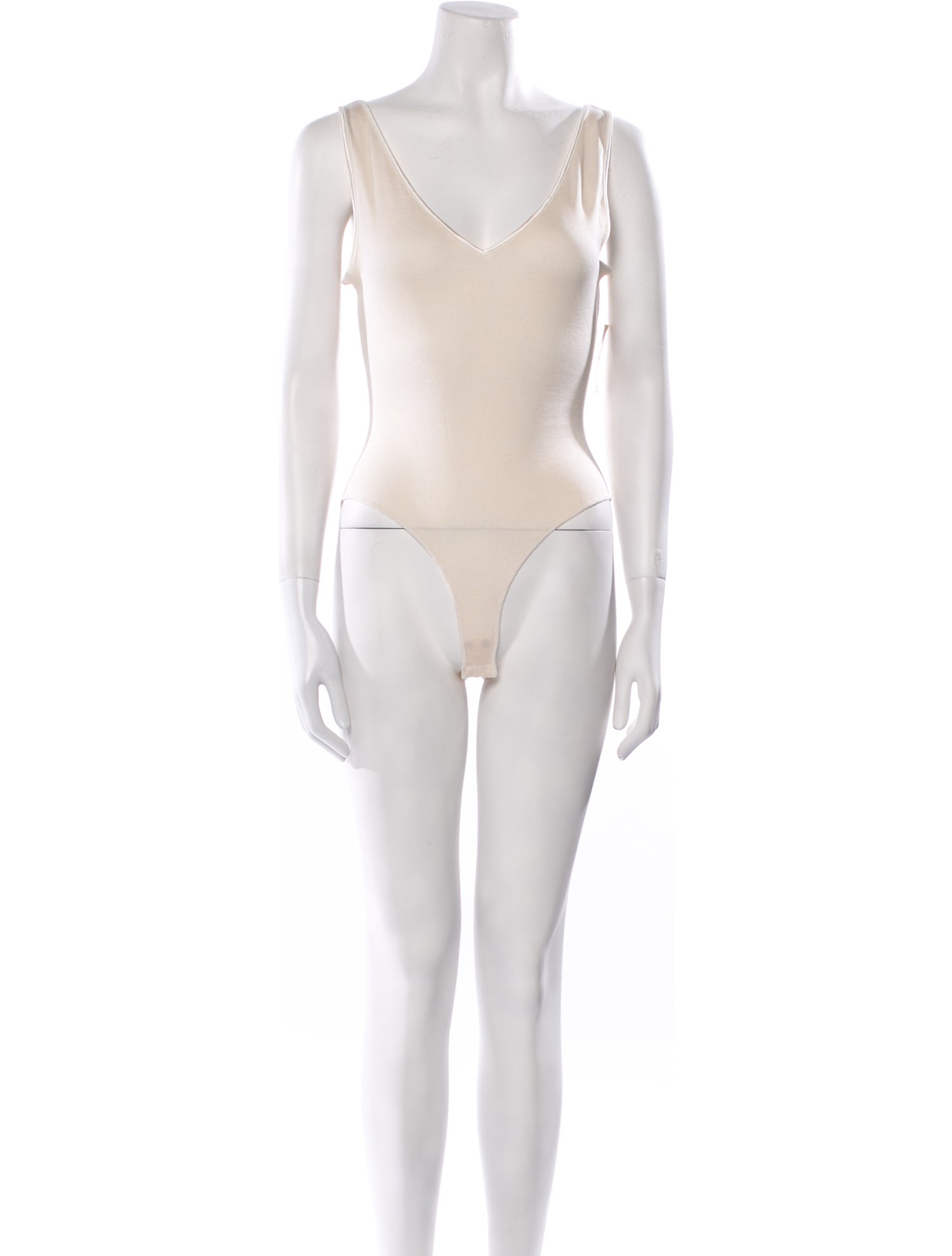 Donna Karan Silk V-Neck Bodysuit w/ Tags