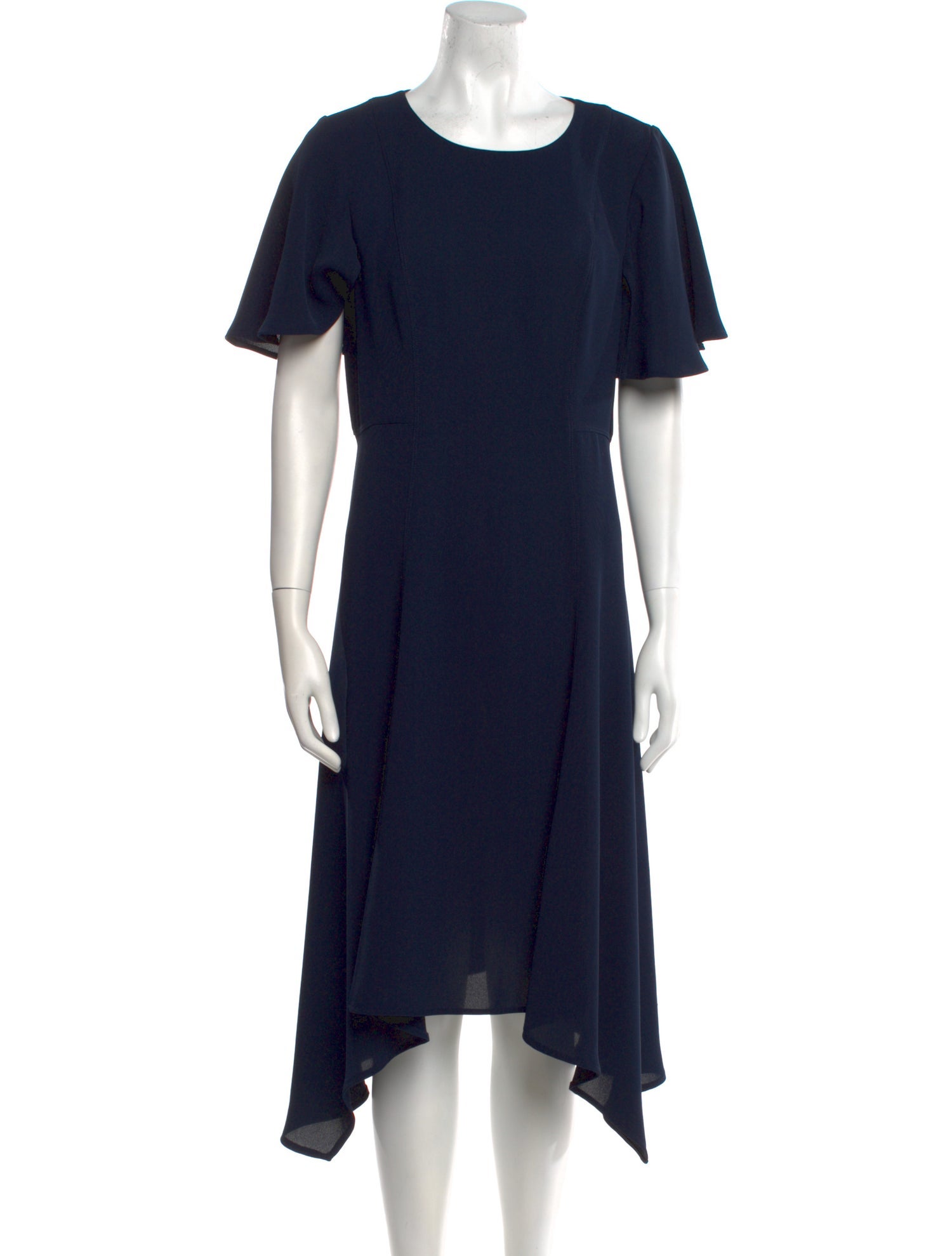 Donna Karan Crew Neck Long Dress