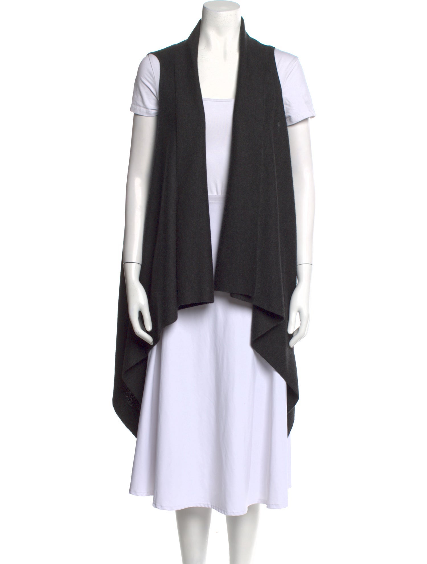 Donna Karan Cashmere Open Front Sweater