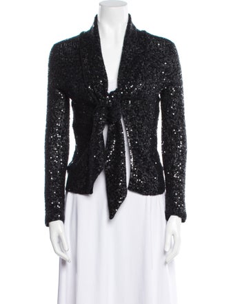 Donna Karan Cashmere Printed Evening Jacket
