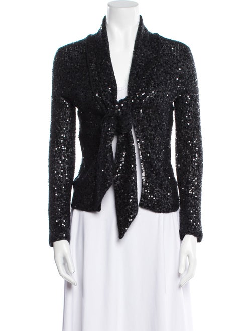 Donna Karan Cashmere Printed Evening Jacket