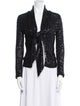Donna Karan Cashmere Printed Evening Jacket
