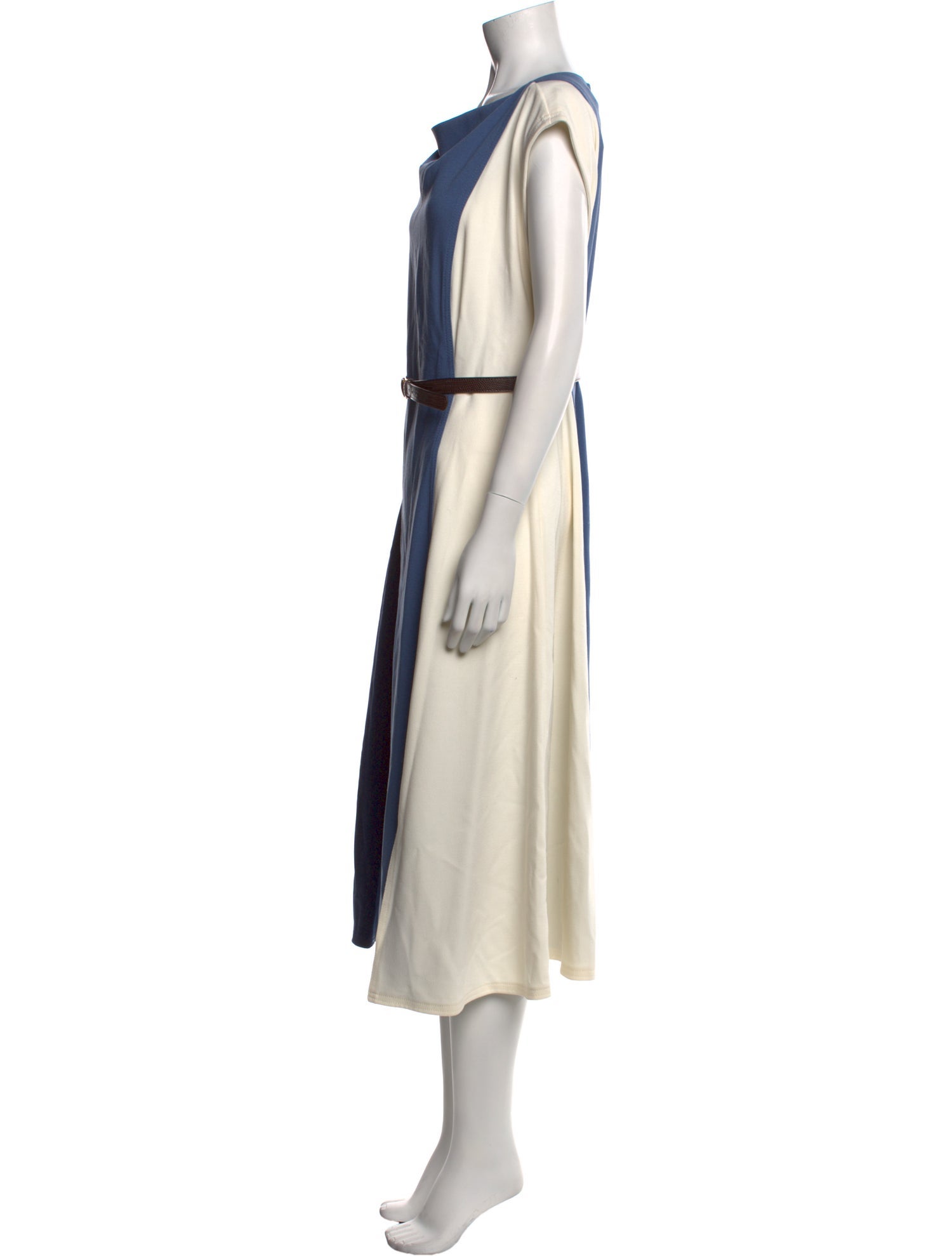 Donna Karan Cowl Neck Midi Length Dress