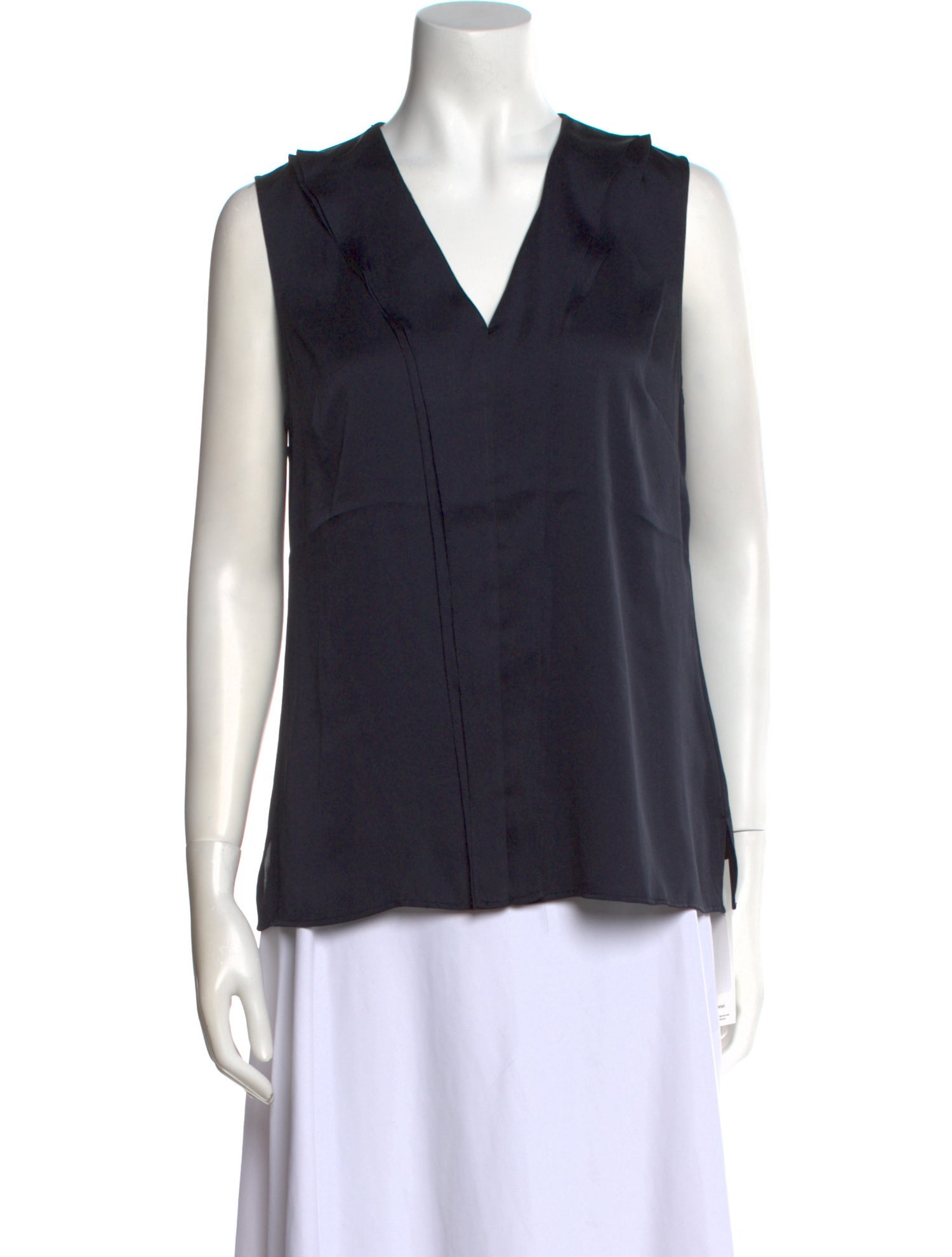 Donna Karan V-Neck Sleeveless Blouse