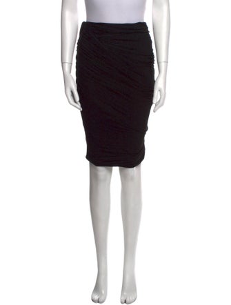 Donna Karan Ruffle Embellishment Knee-Length Skirt