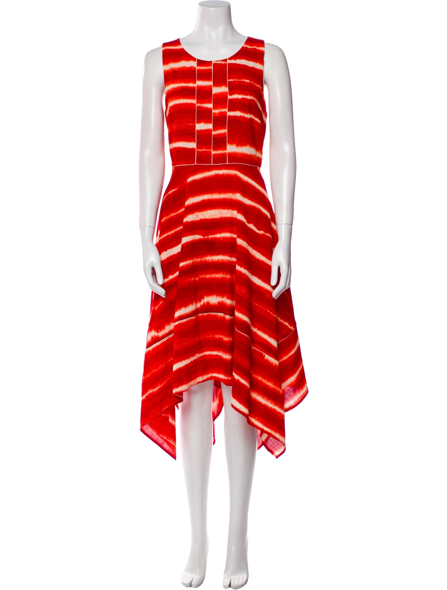 Donna Karan Striped Midi Length Dress w/ Tags