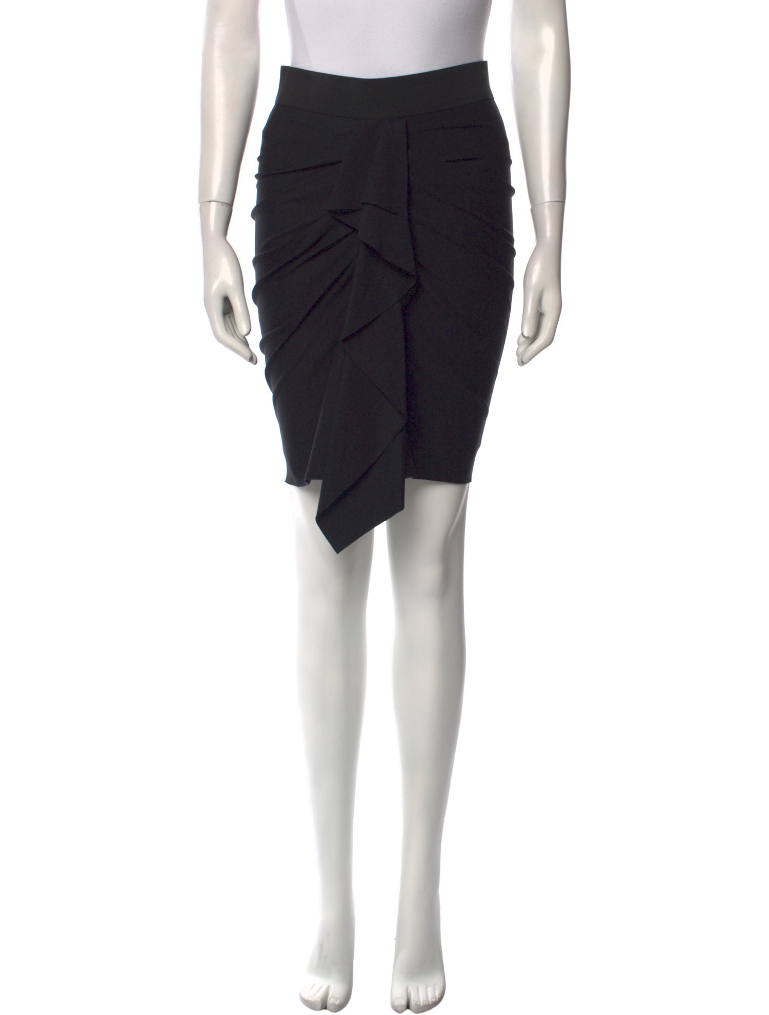 Donna Karan Grosgrain Trim Knee-Length Skirt