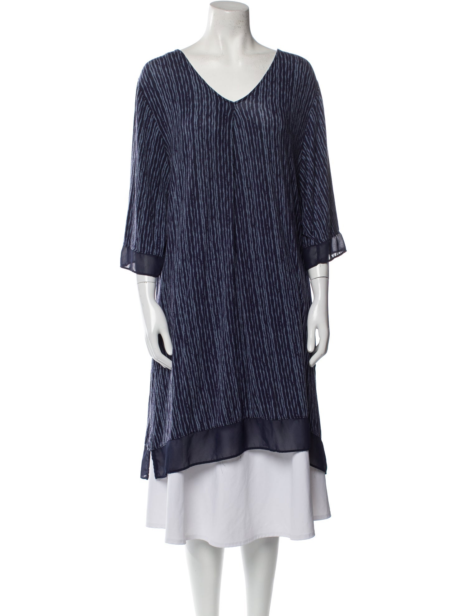 Donna Karan Striped Nightgown