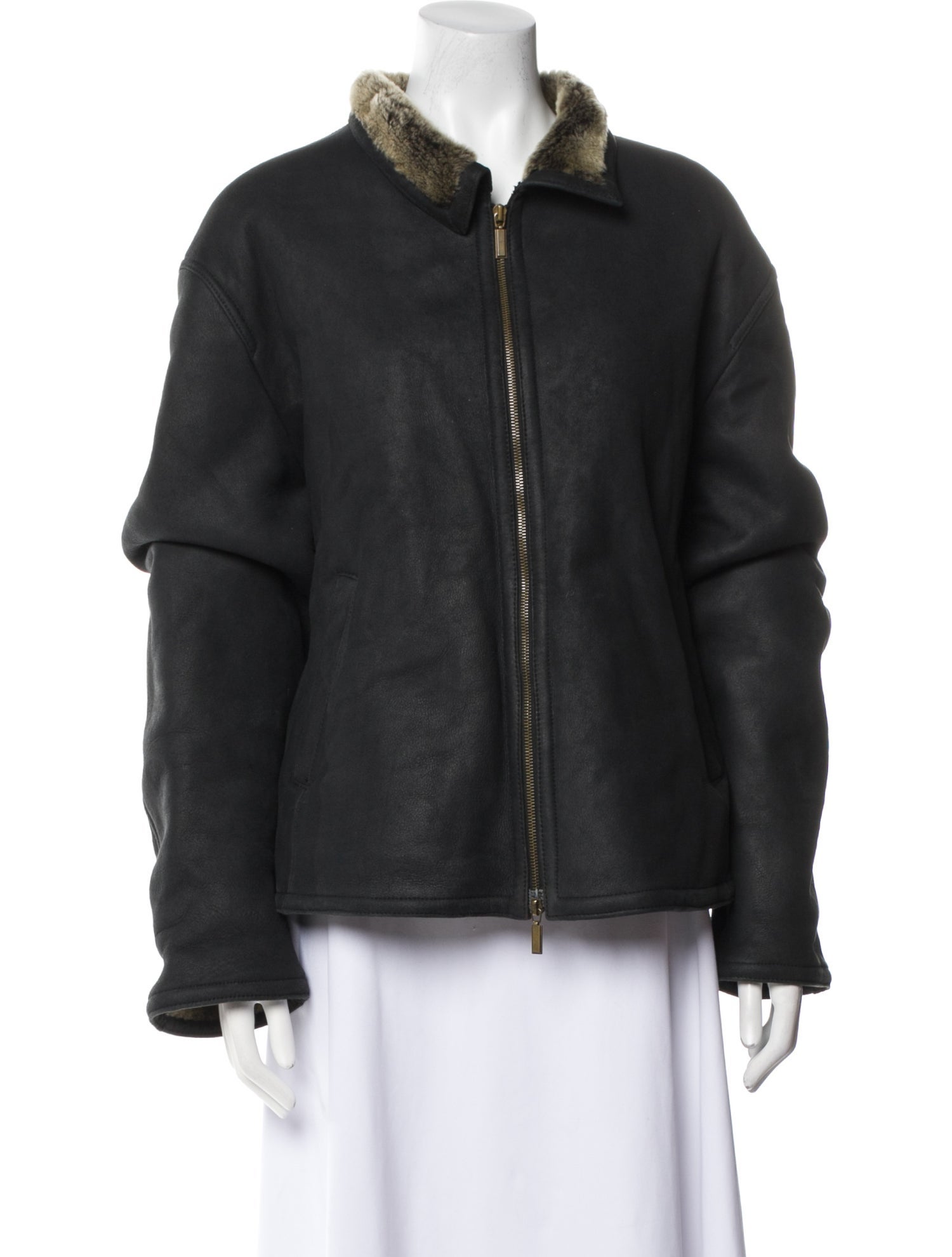Donna Karan Shearling Fur Jacket