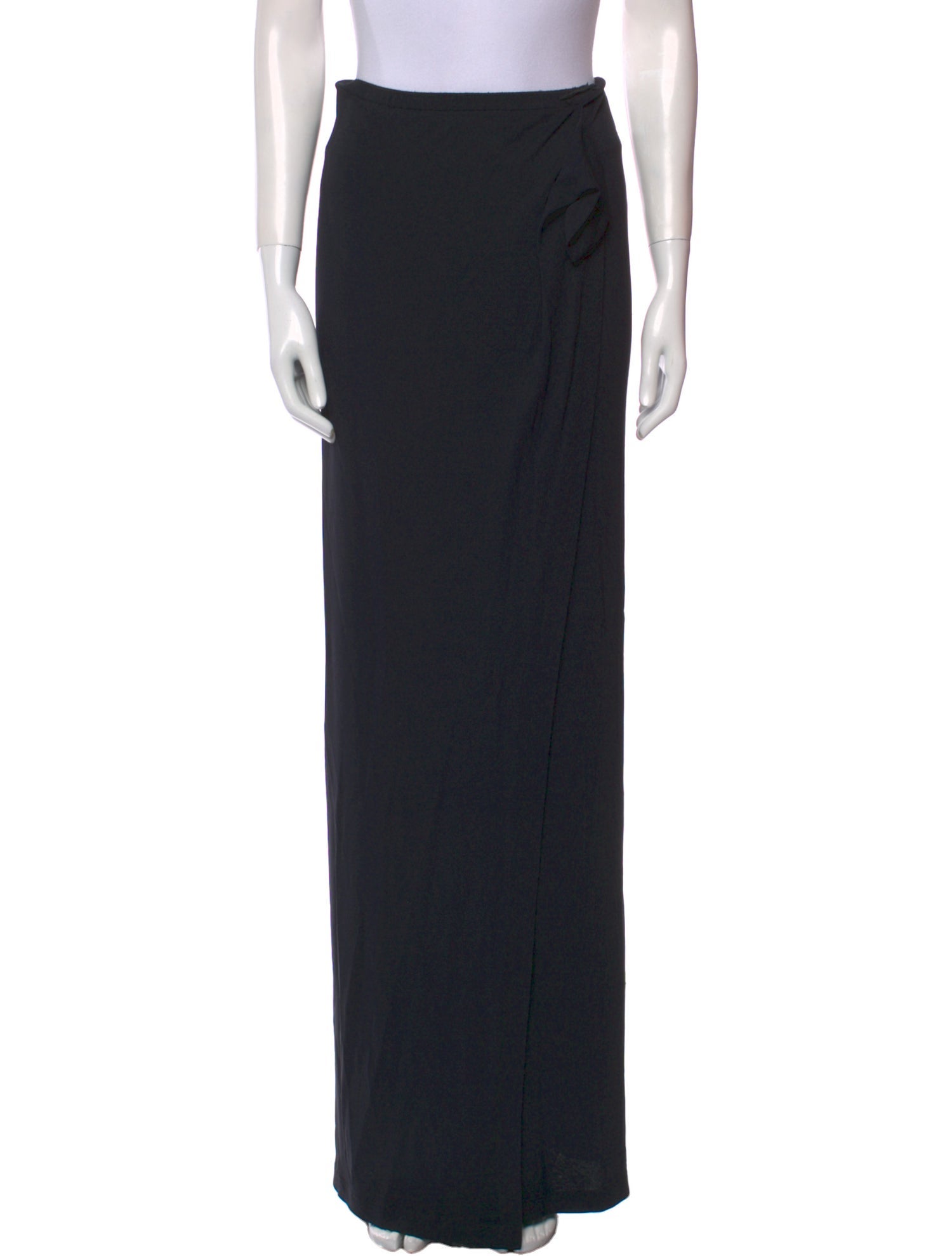 Donna Karan Ruffle Embellishment Long Skirt