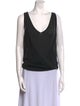 Donna Karan V-Neck Sleeveless Top