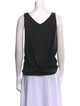 Donna Karan V-Neck Sleeveless Top