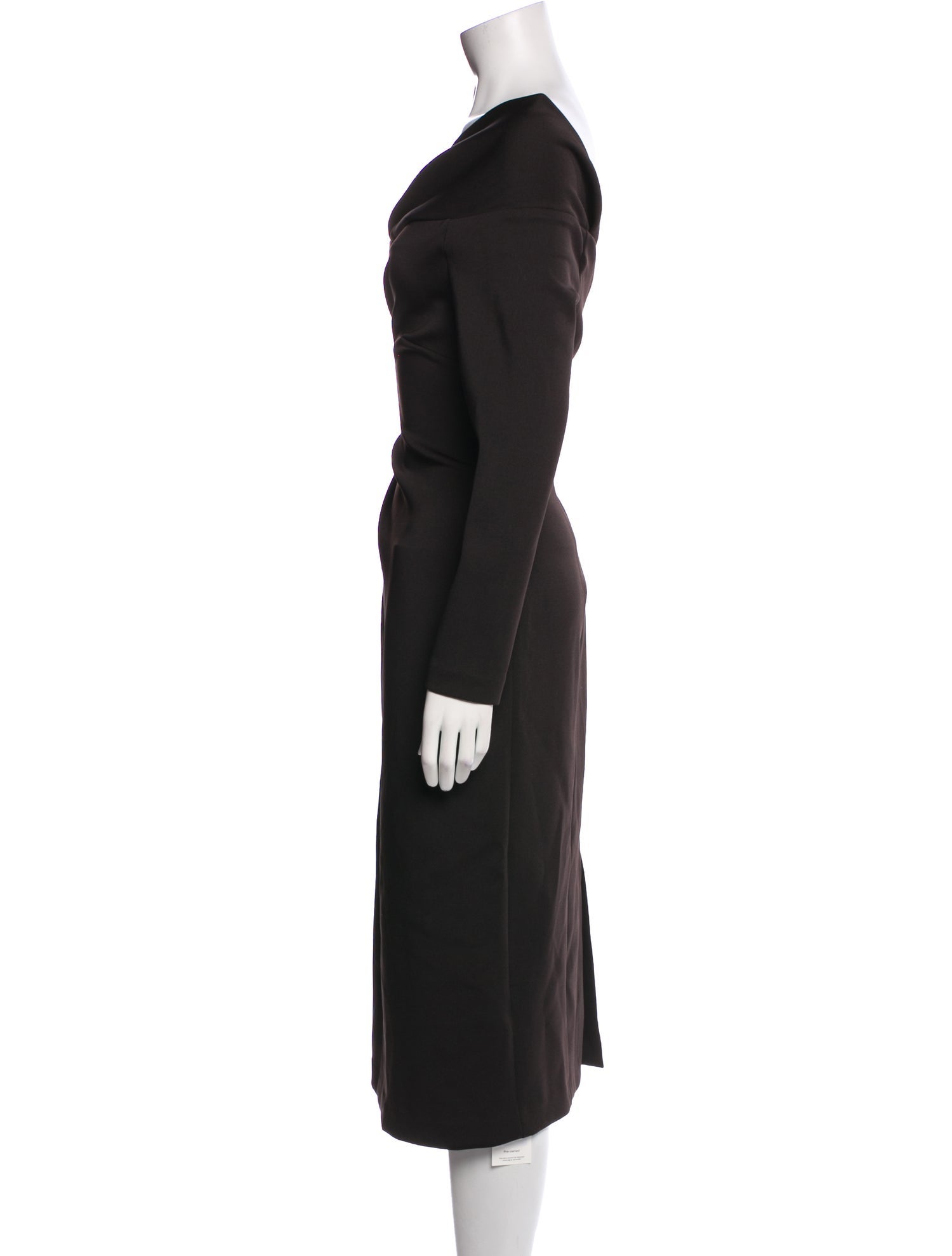 Donna Karan Cowl Neck Midi Length Dress