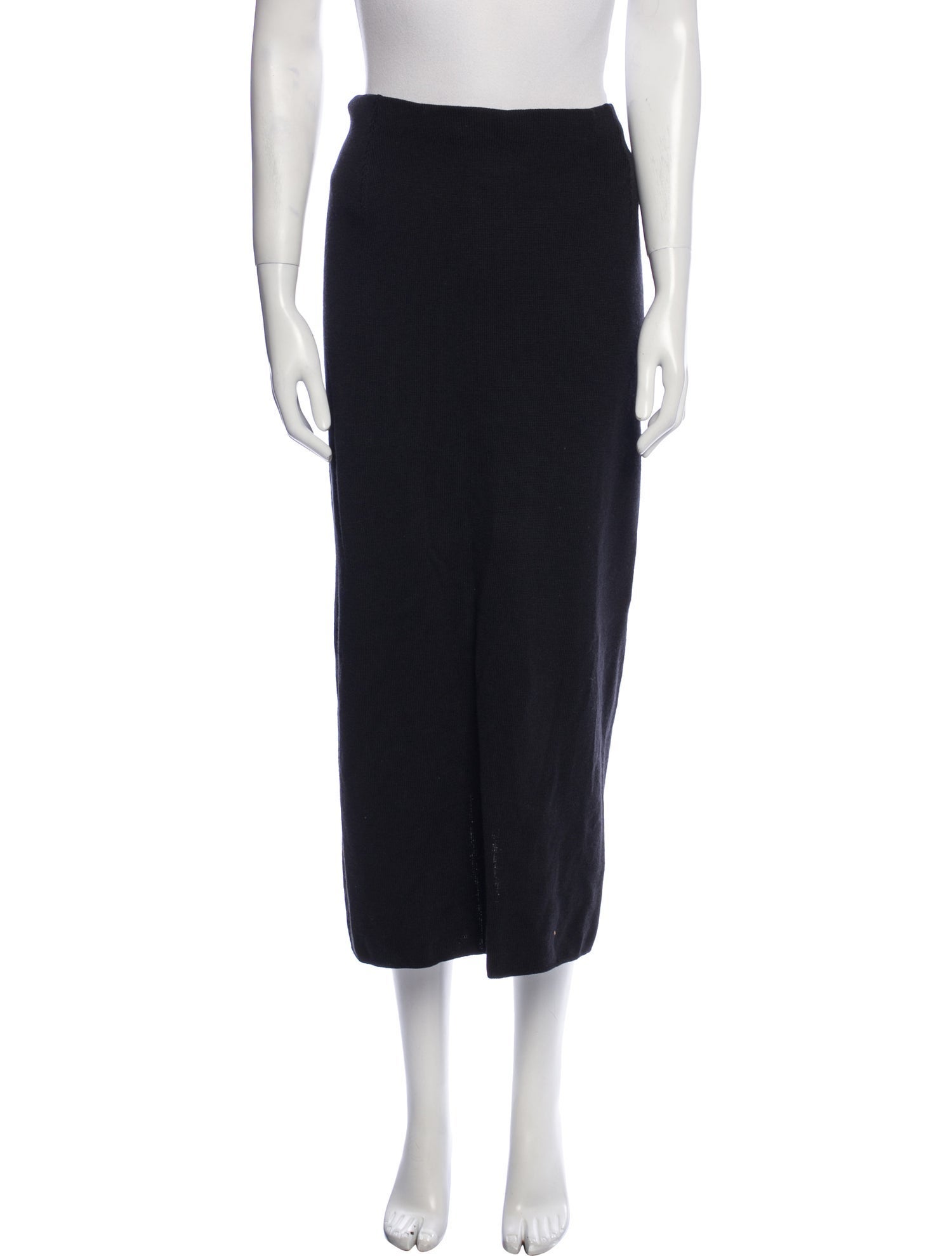 Donna Karan Wool Midi Length Skirt