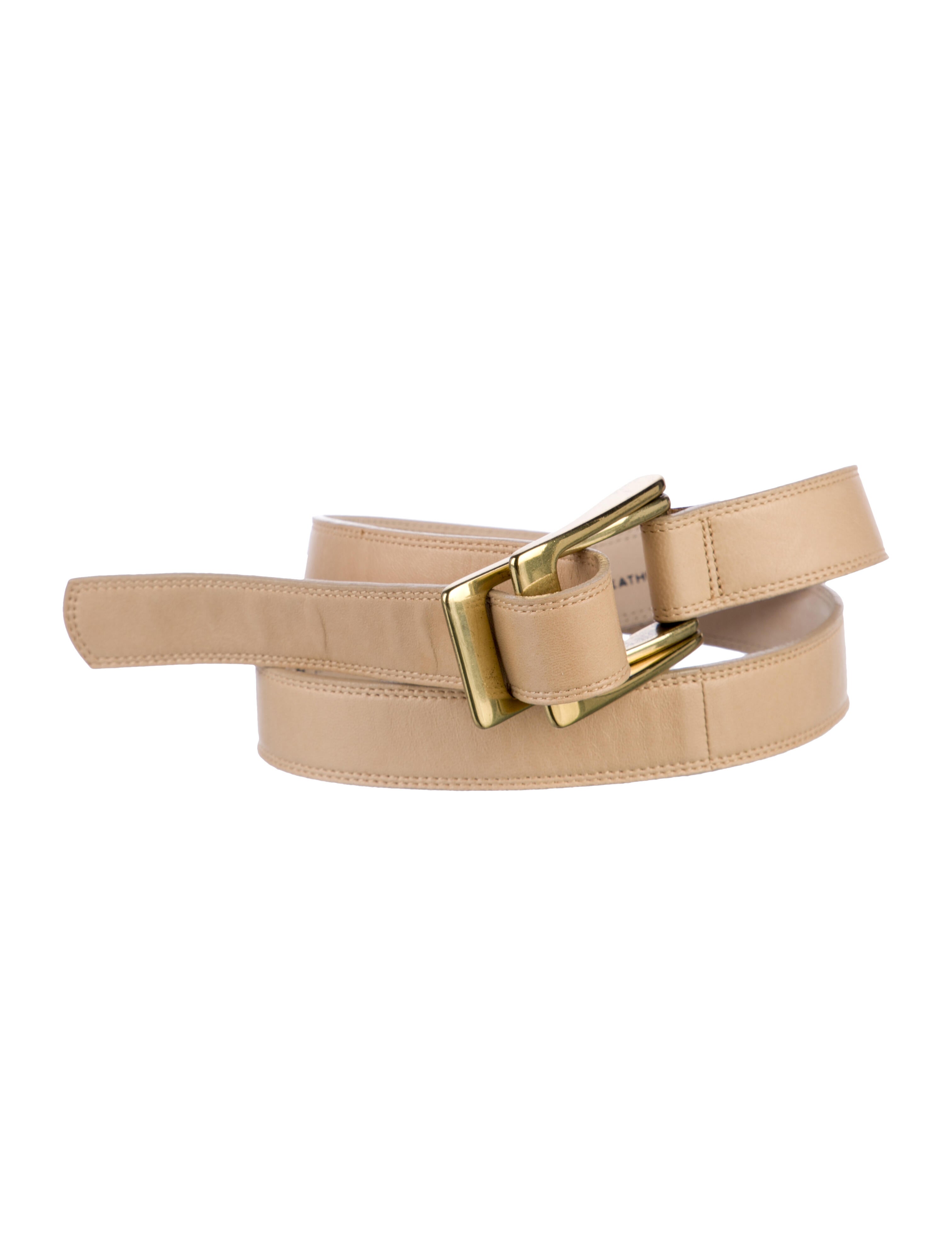 Donna Karan Skinny Leather Belt