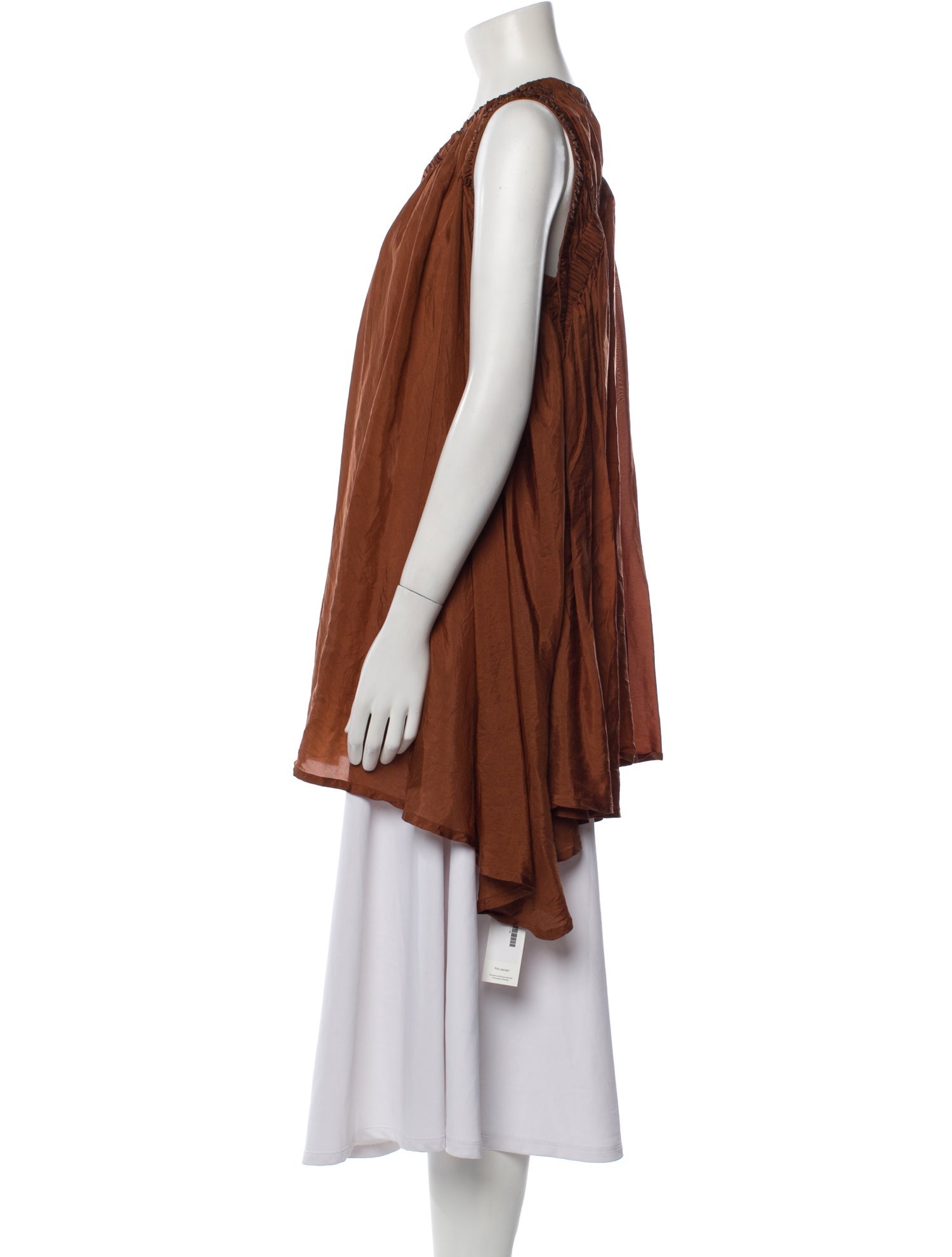 Donna Karan Silk V-Neck Tunic