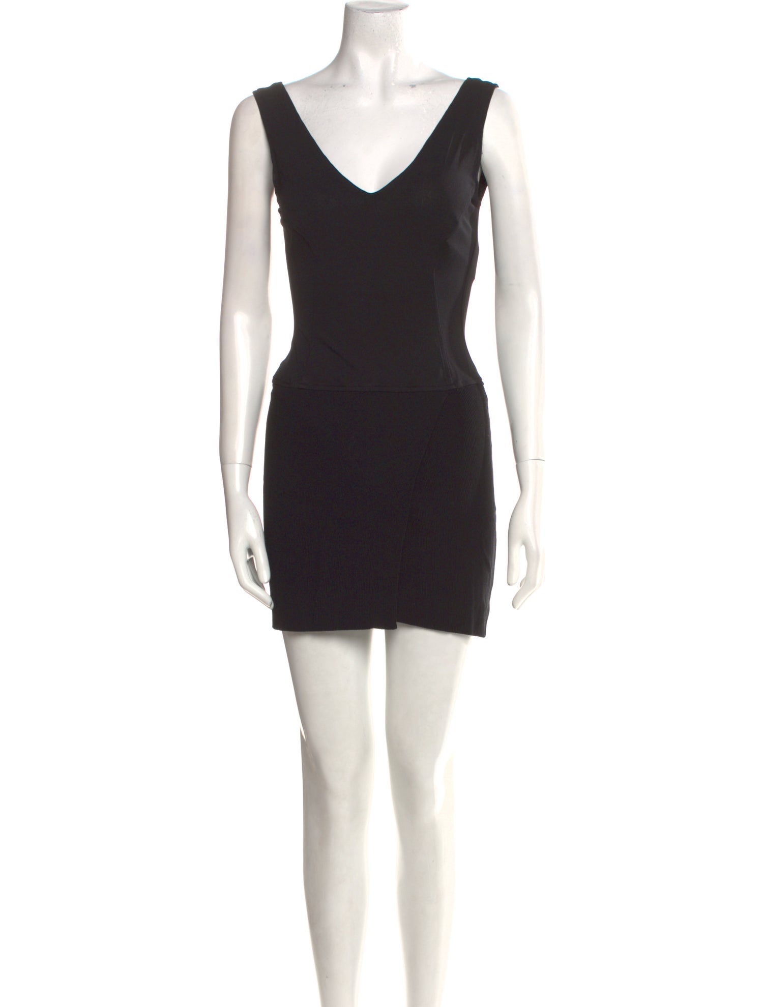 Donna Karan V-Neck Mini Dress
