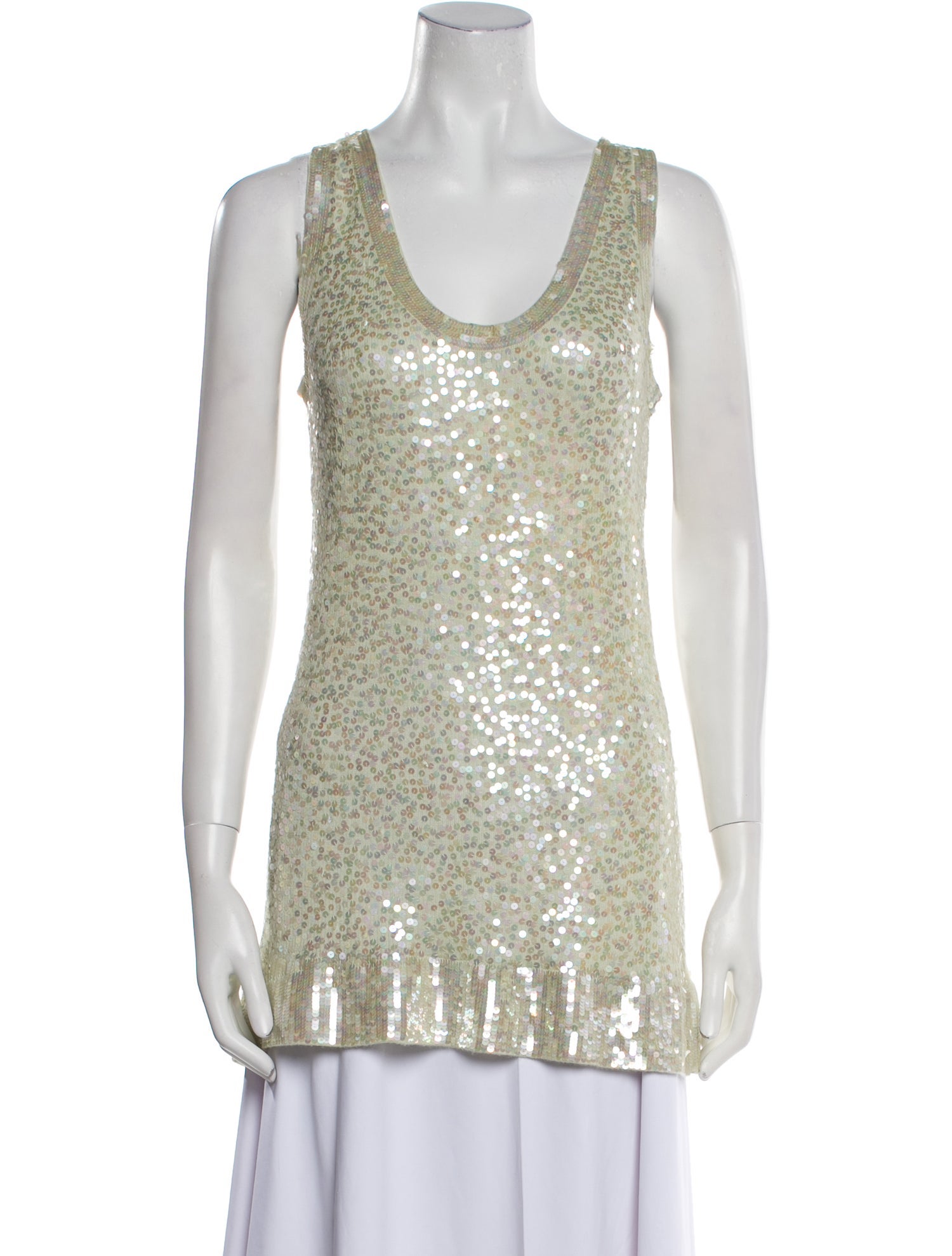 Donna Karan Cashmere Scoop Neck Top