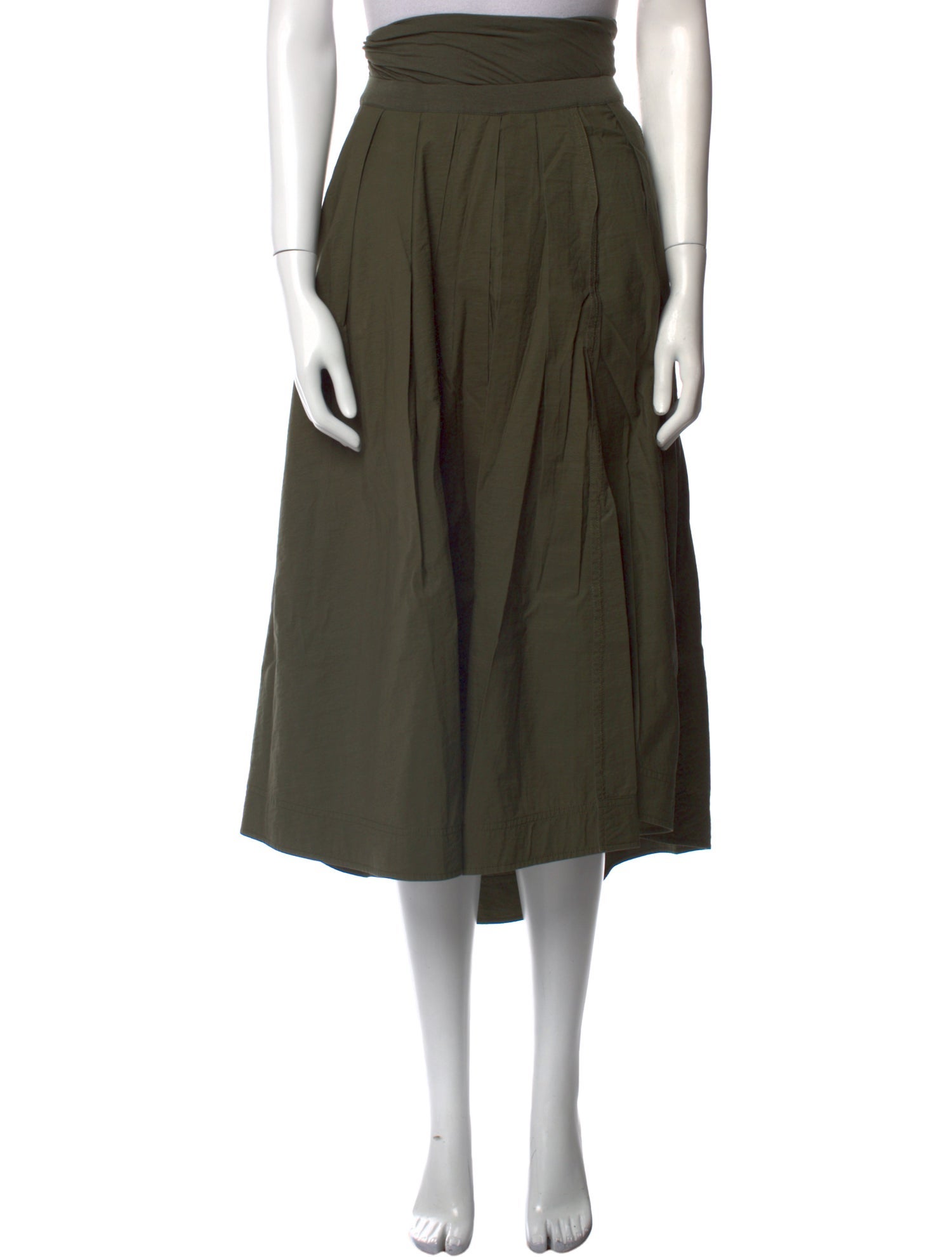 Donna Karan Ruffle Embellishment Midi Length Skirt