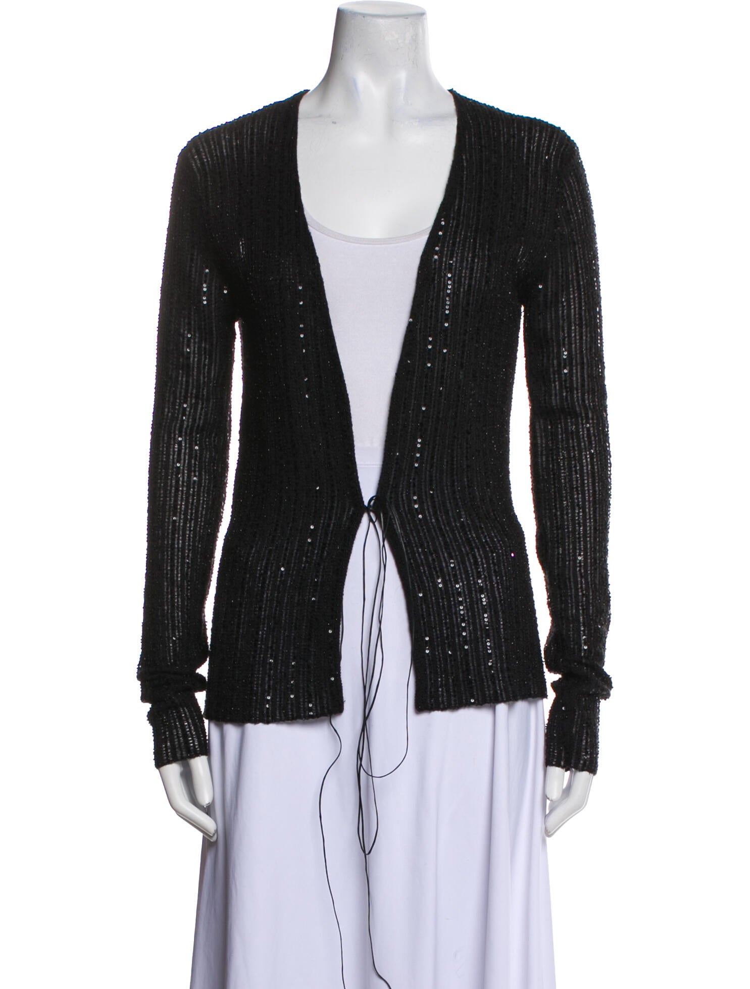 Donna Karan Cashmere Open Front Sweater