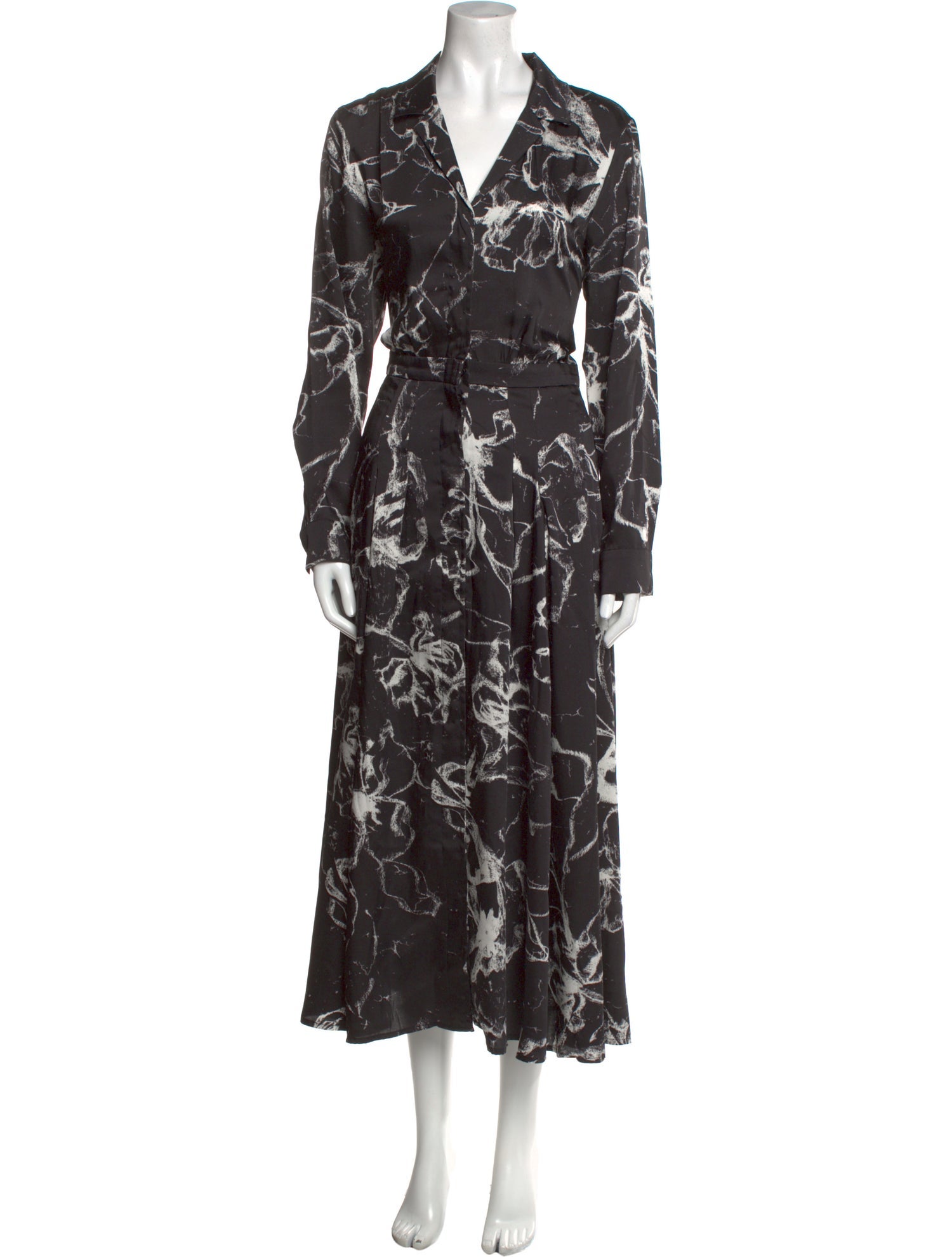 Donna Karan Printed Long Dress