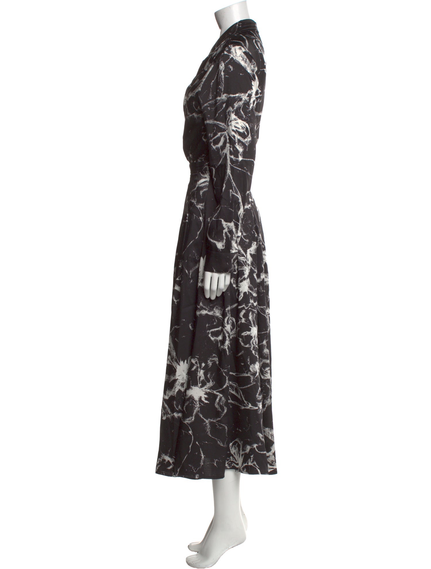 Donna Karan Printed Long Dress