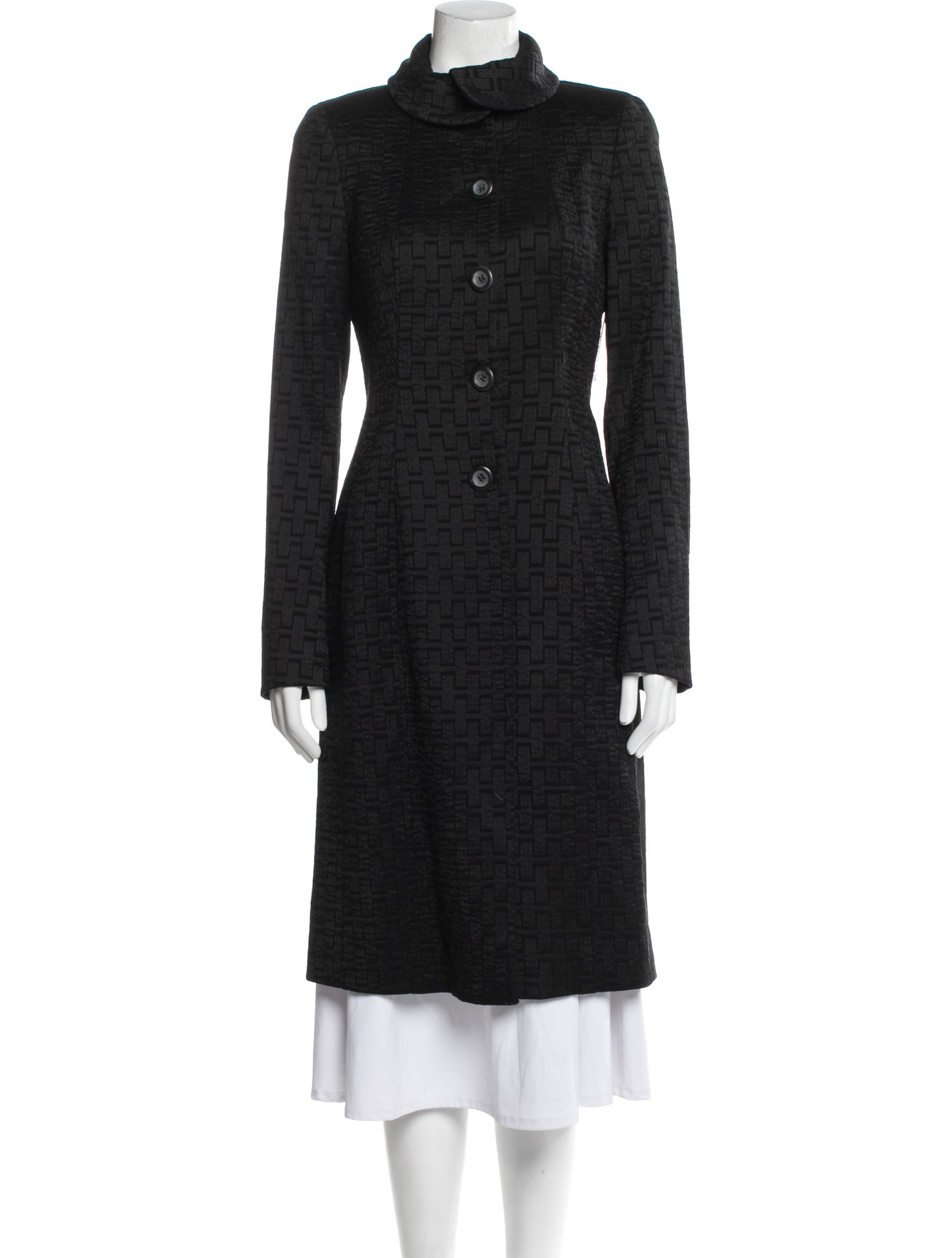 Donna Karan Printed Trench Coat