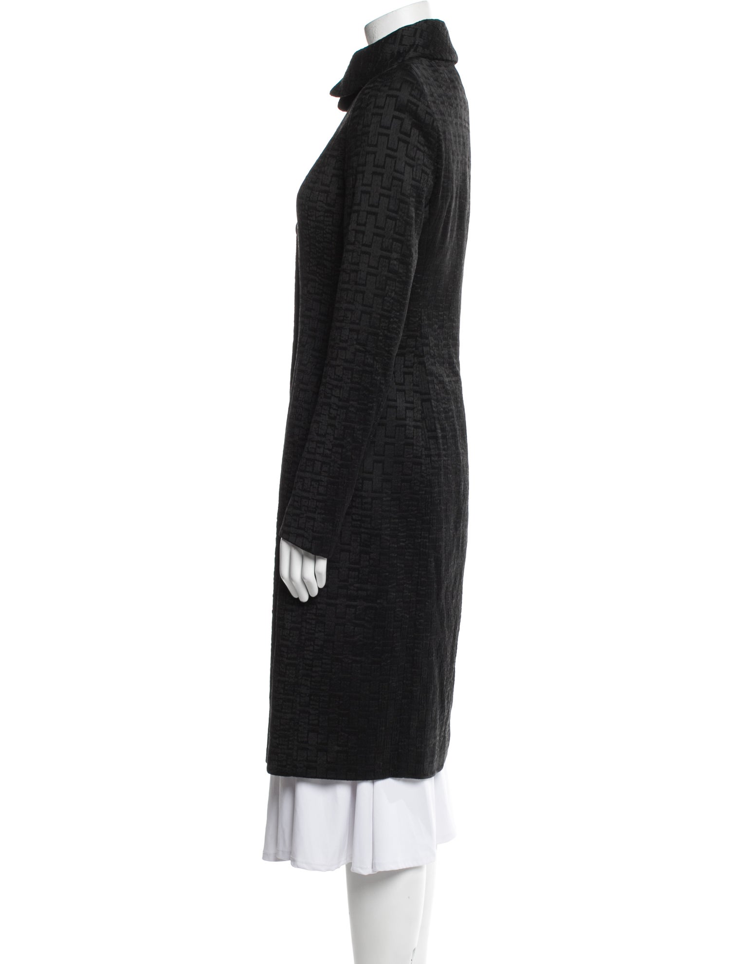 Donna Karan Printed Trench Coat