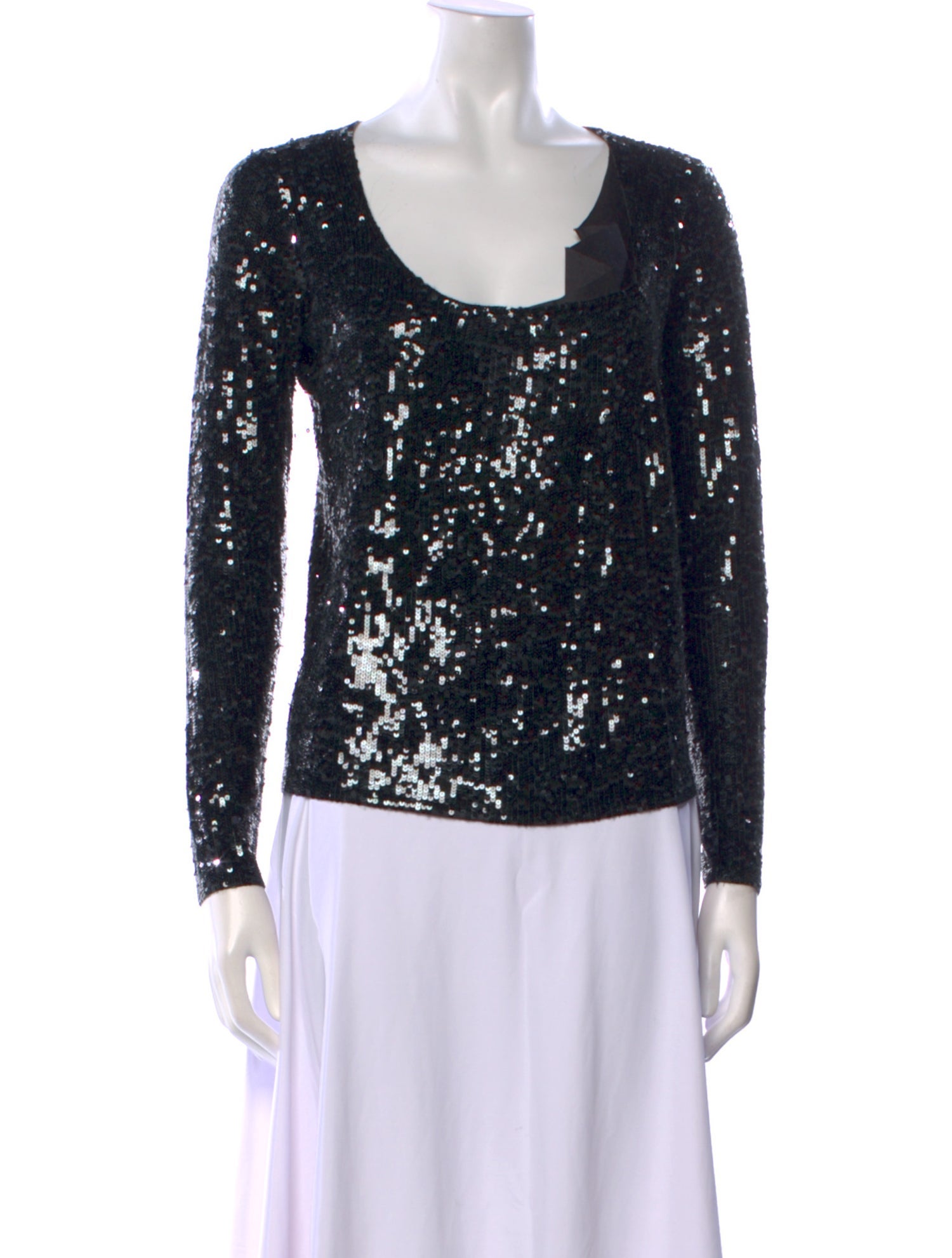 Donna Karan Cashmere Scoop Neck Top