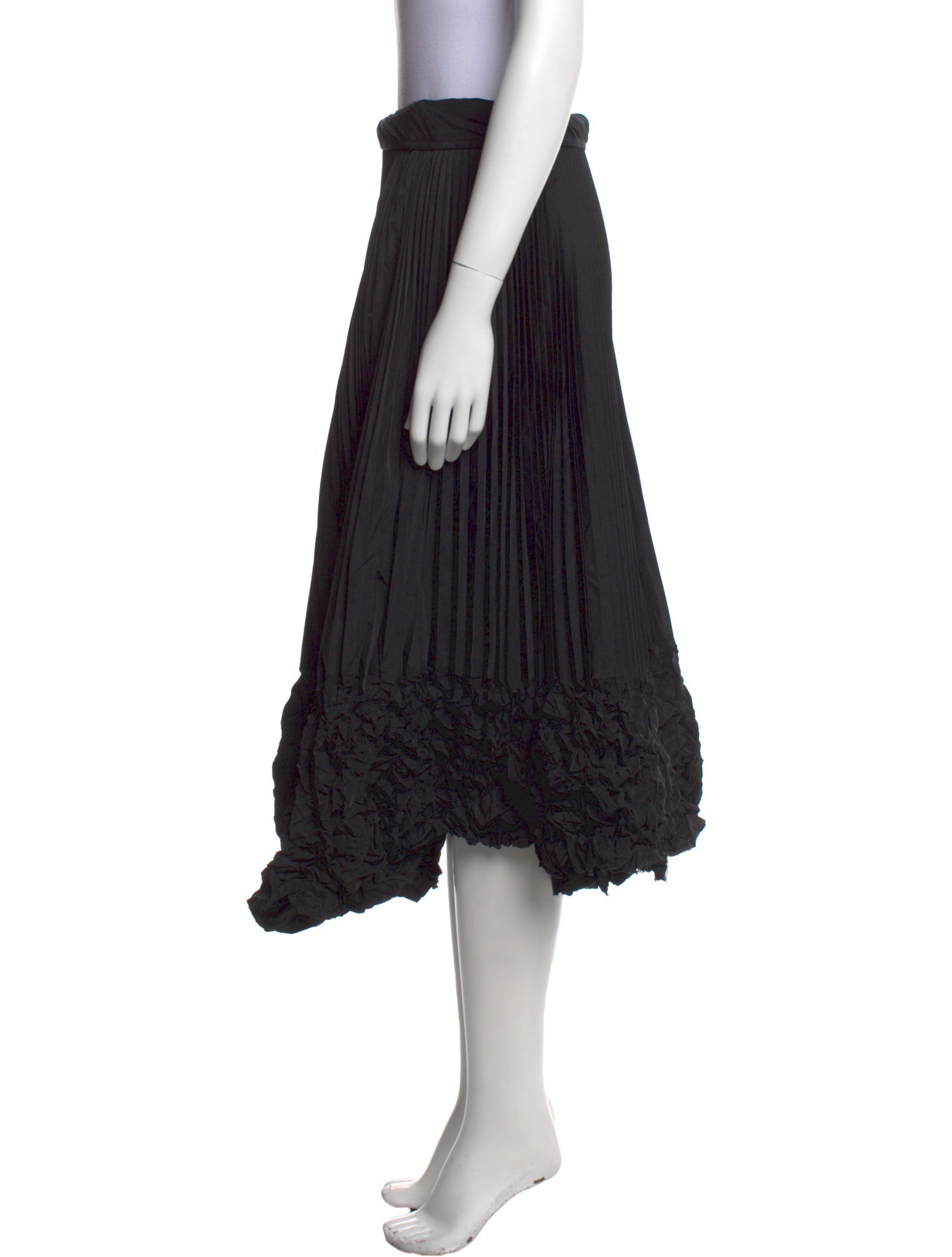 Donna Karan Ruffle Embellishment Midi Length Skirt