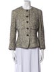 Donna Karan Cashmere Tweed Pattern Evening Jacket