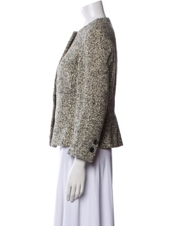 Donna Karan Cashmere Tweed Pattern Evening Jacket