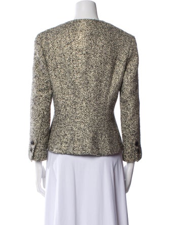 Donna Karan Cashmere Tweed Pattern Evening Jacket