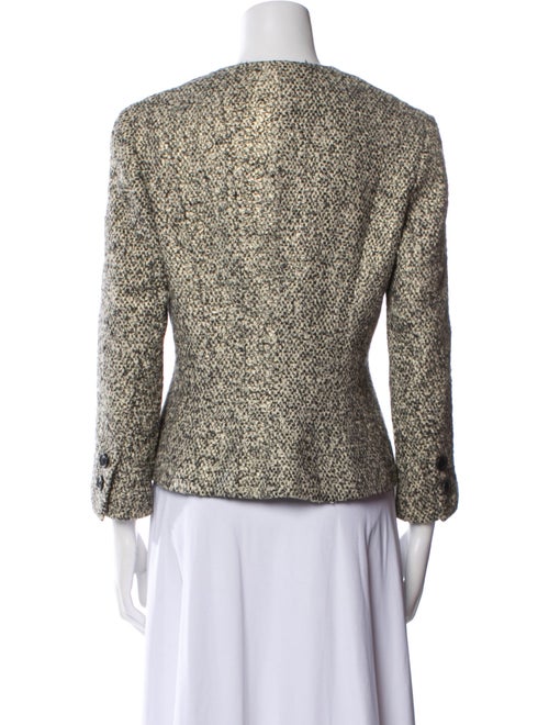 Donna Karan Cashmere Tweed Pattern Evening Jacket