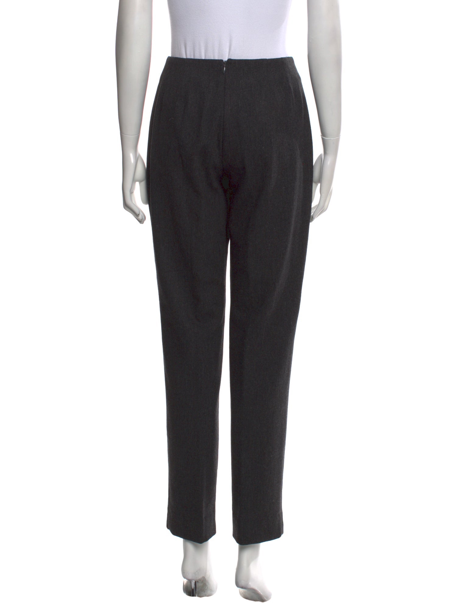 Donna Karan Wool Straight Leg Pants