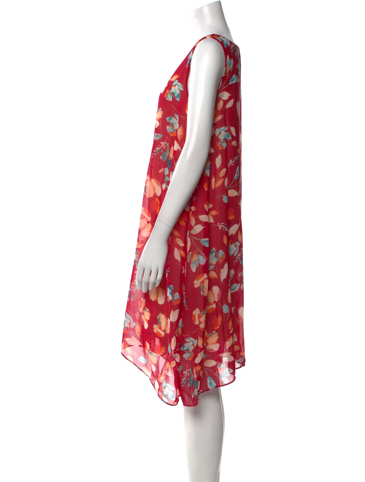 Donna Karan Printed Knee-Length Dress