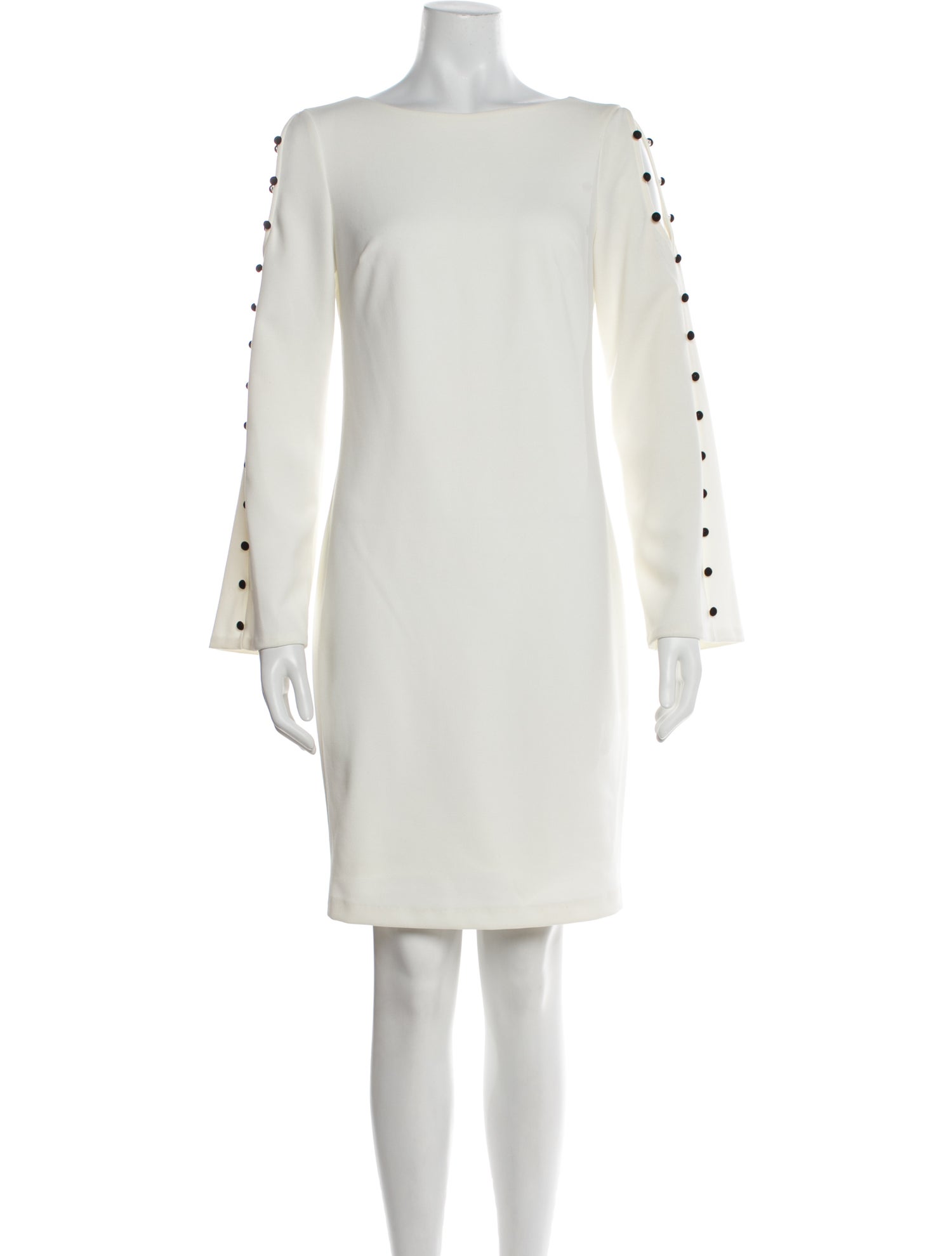 Donna Karan Bateau Neckline Mini Dress