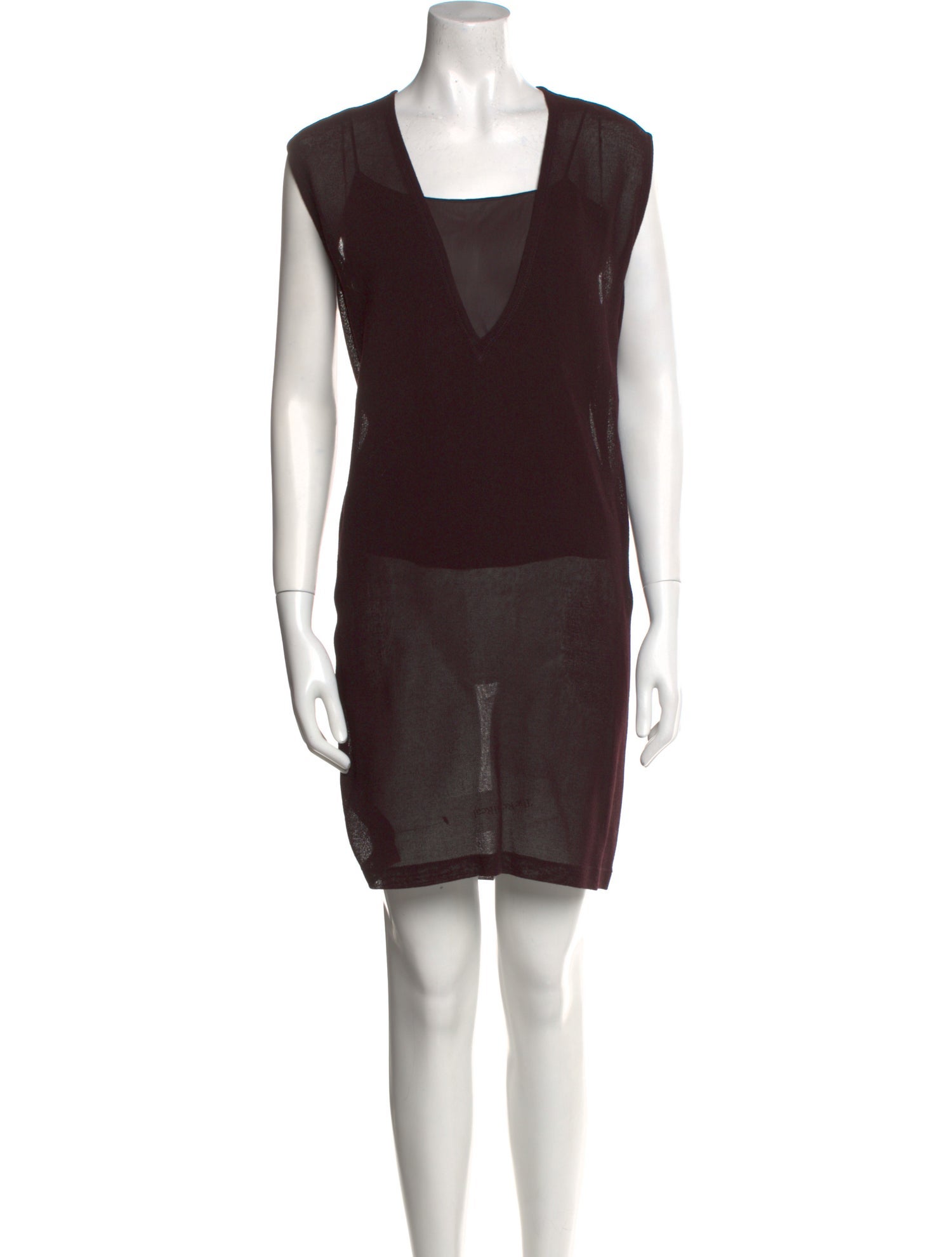 Donna Karan Square Neckline Mini Dress