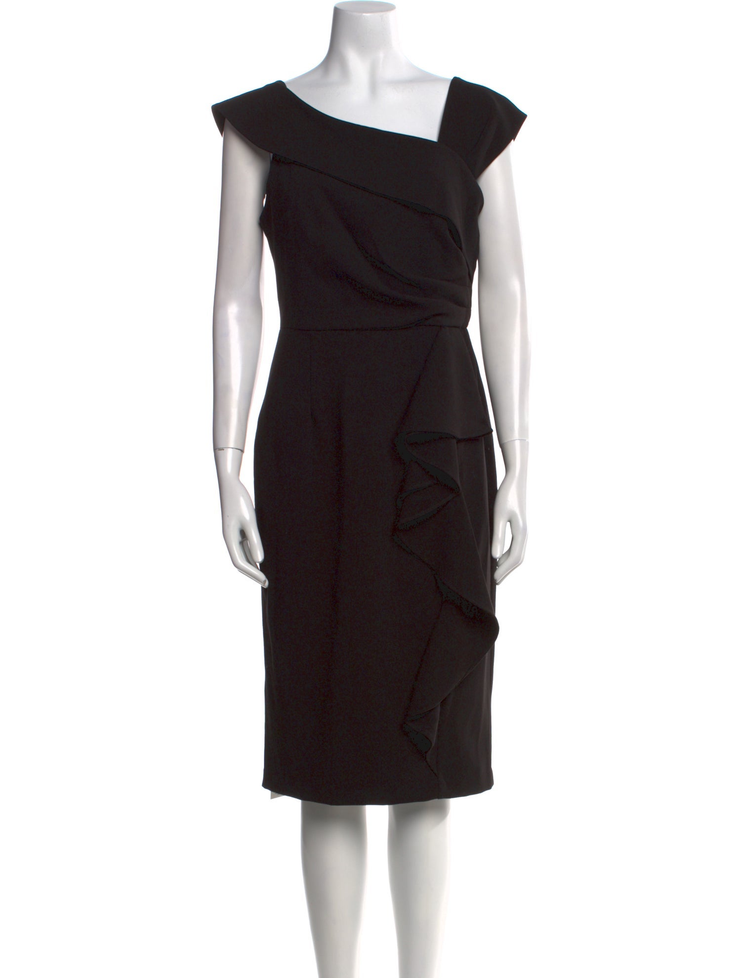 Donna Karan One-Shoulder Knee-Length Dress