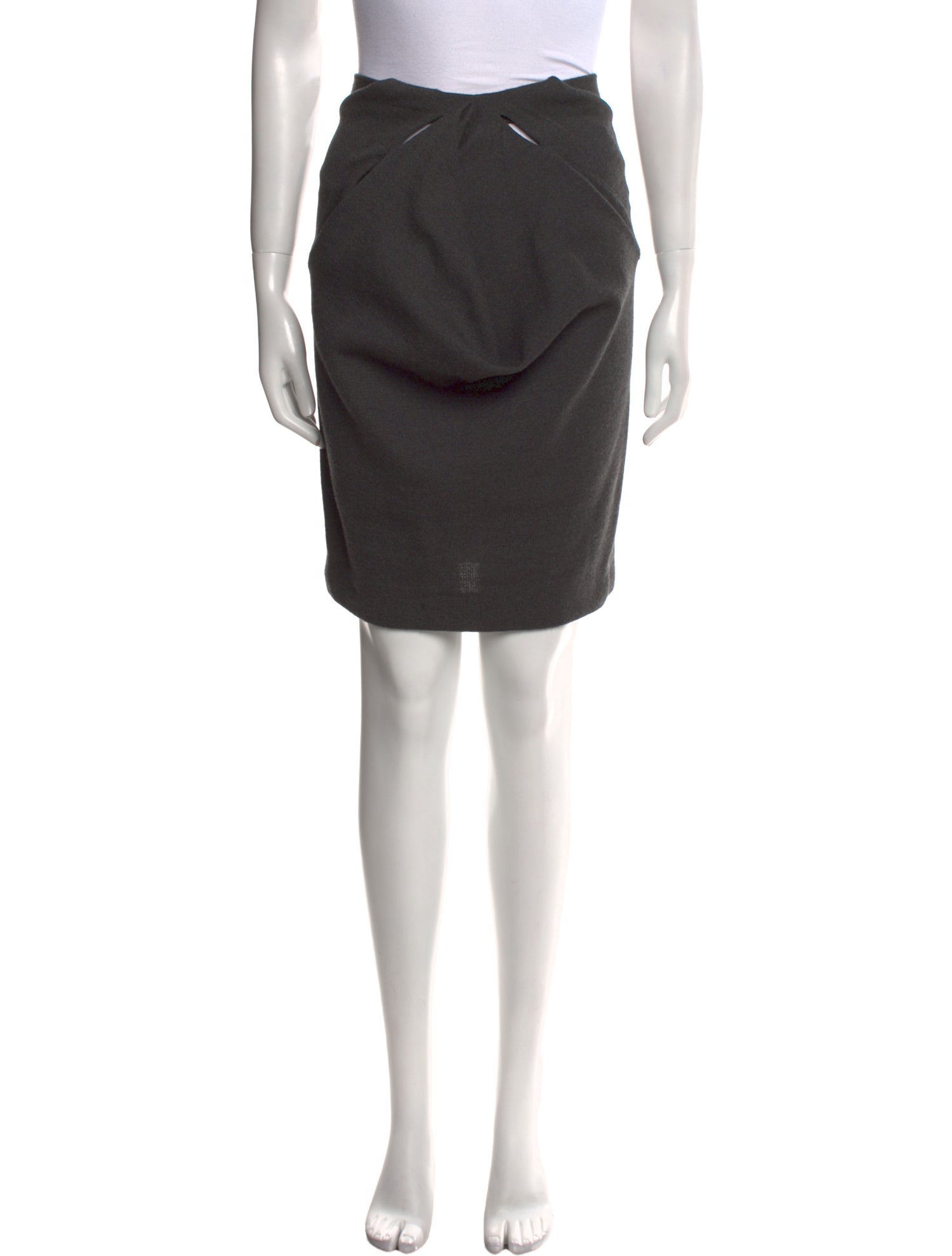 Donna Karan Wool Knee-Length Skirt