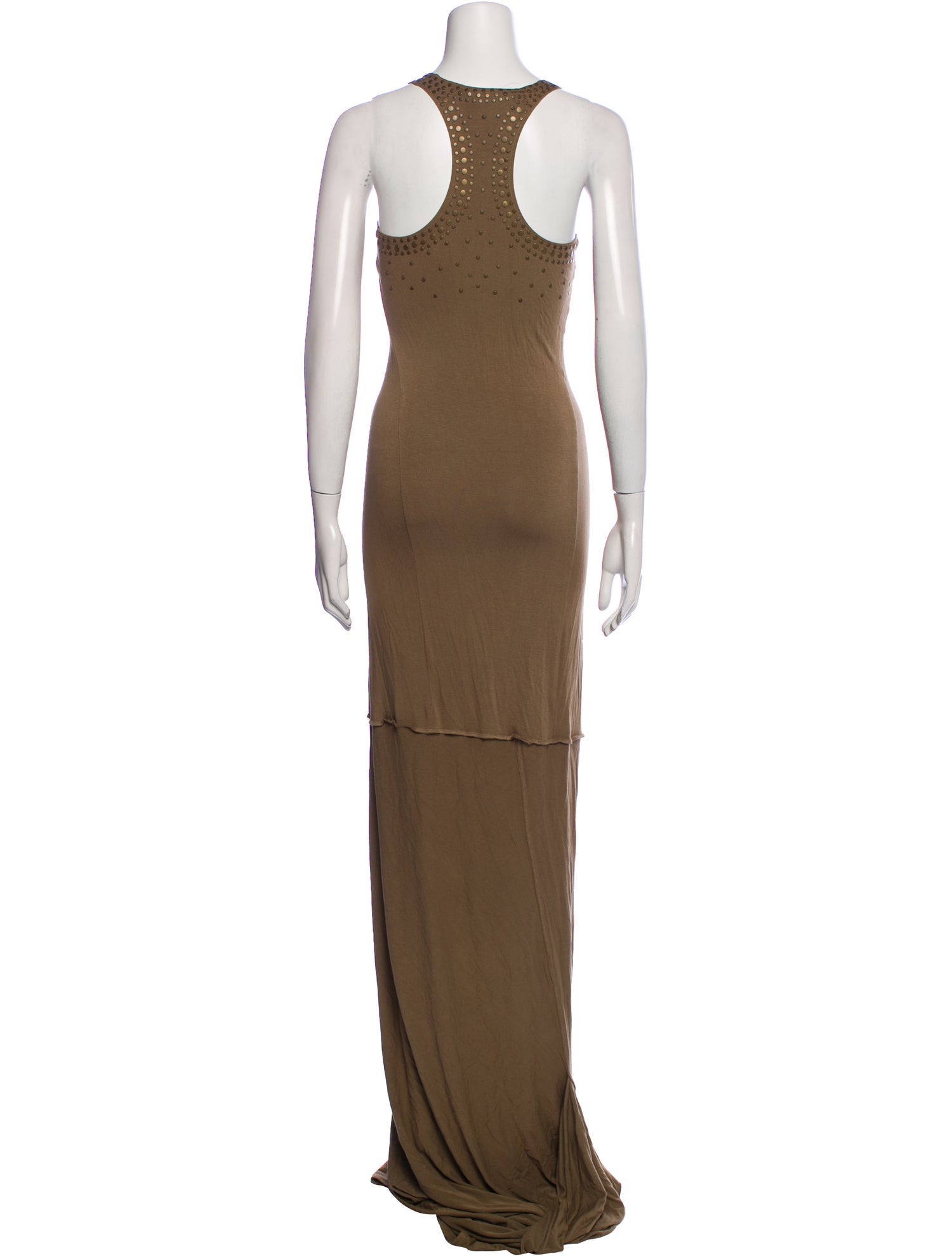 Donna Karan Scoop Neck Long Dress