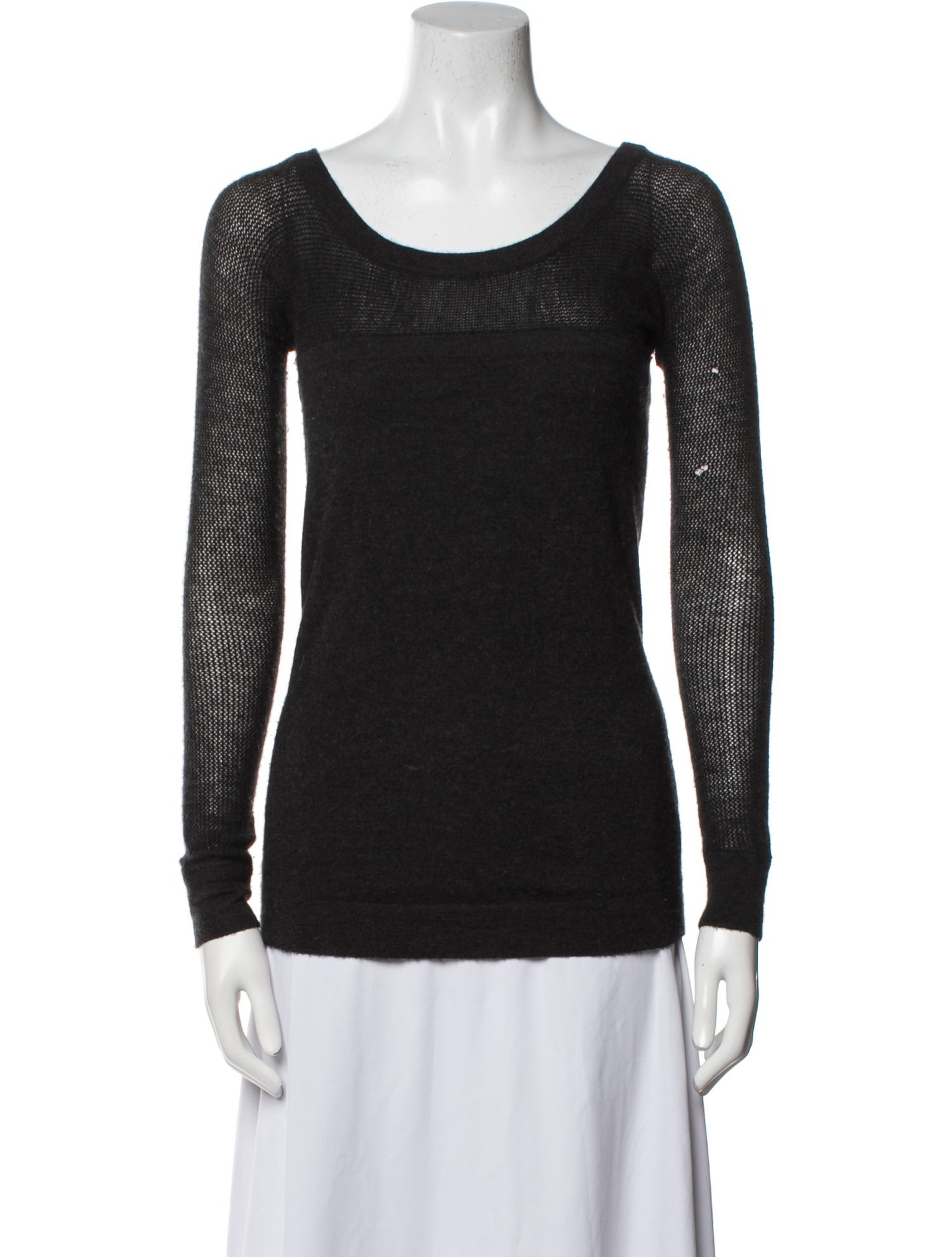 Donna Karan Cashmere Scoop Neck Sweater