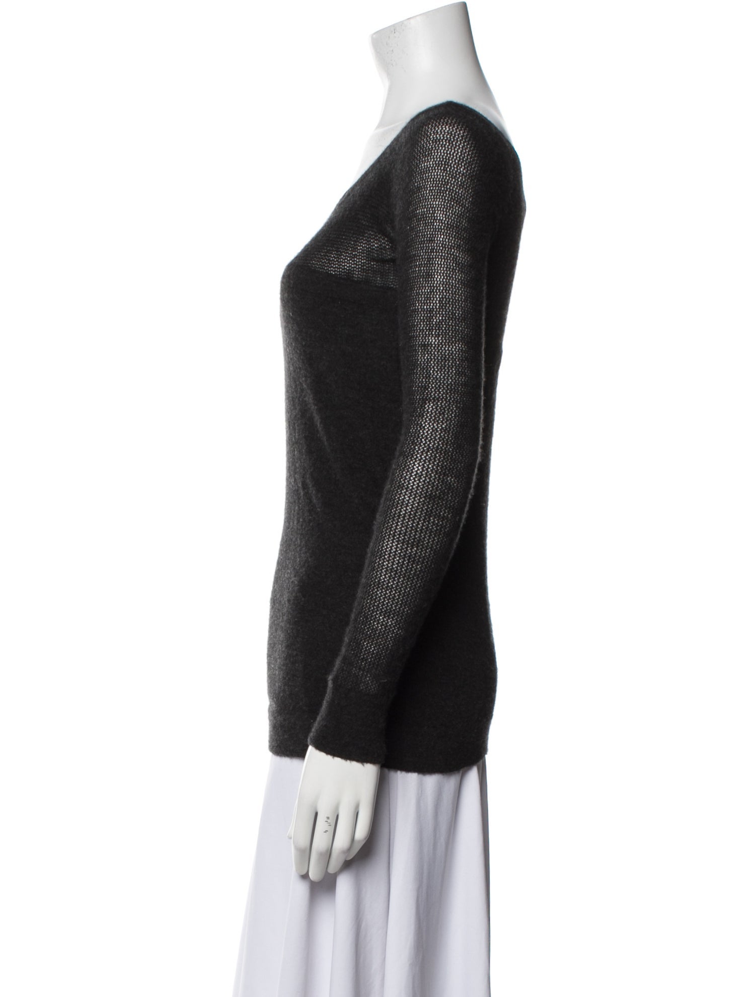 Donna Karan Cashmere Scoop Neck Sweater