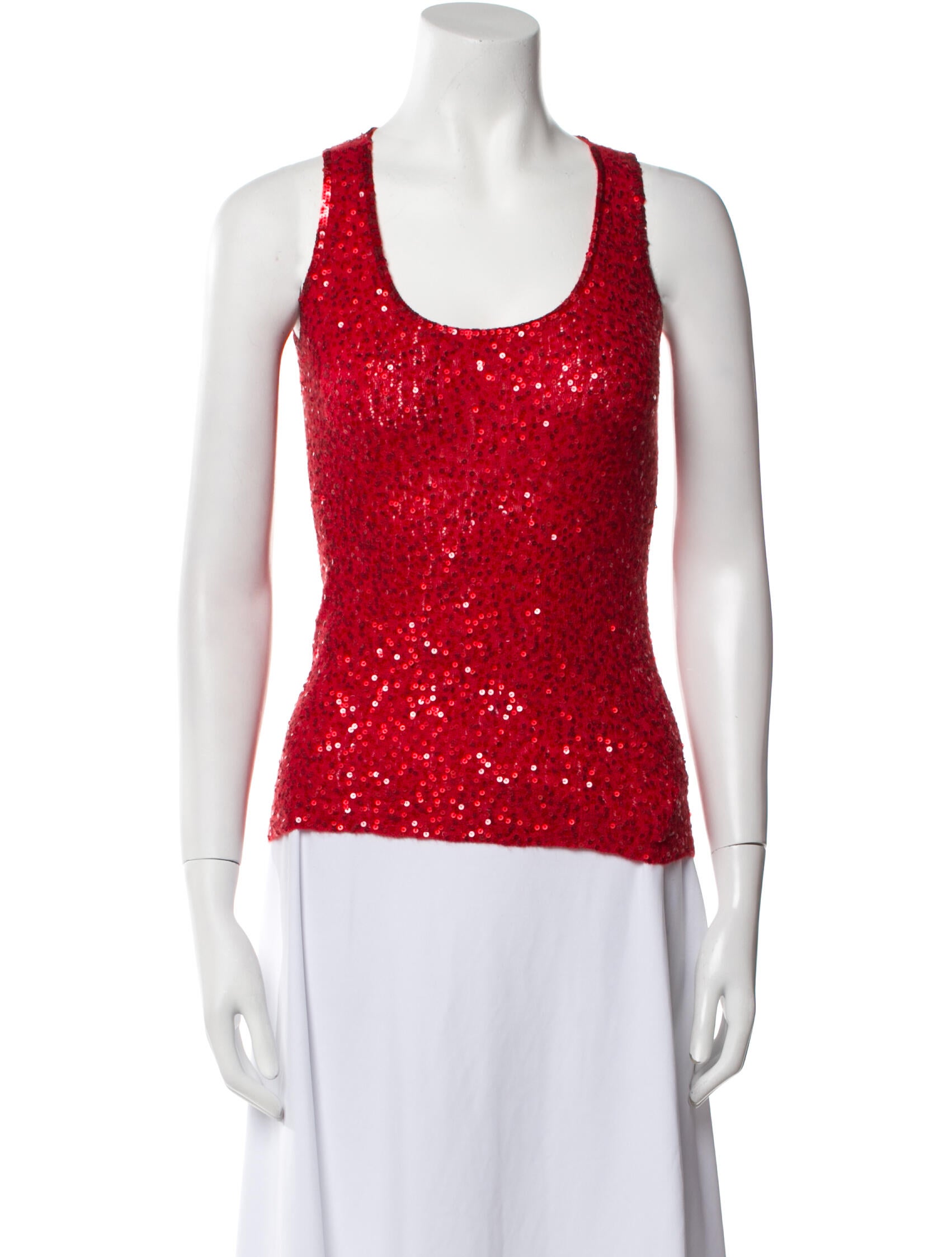 Donna Karan Cashmere Scoop Neck Top