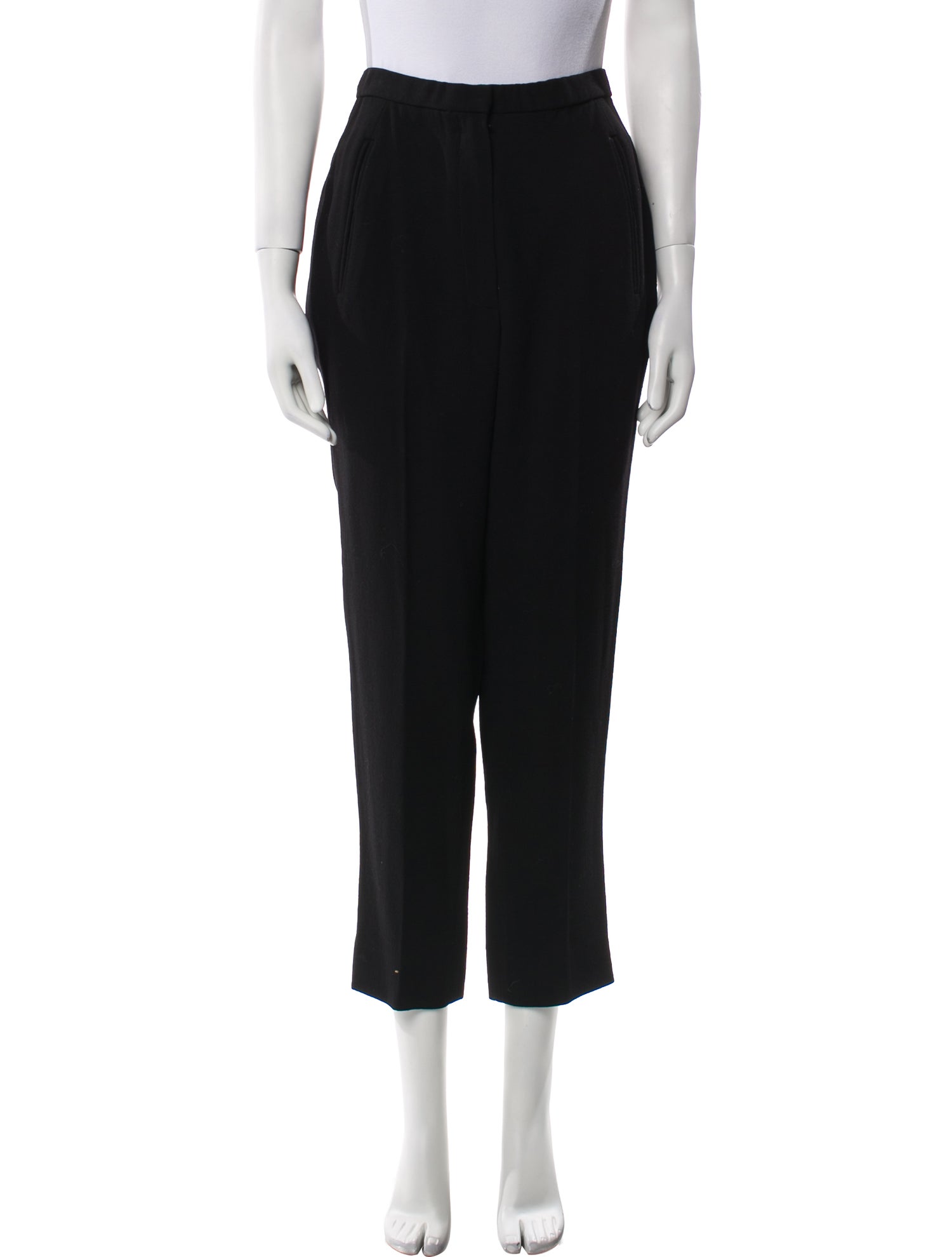 Donna Karan Wool Straight Leg Pants